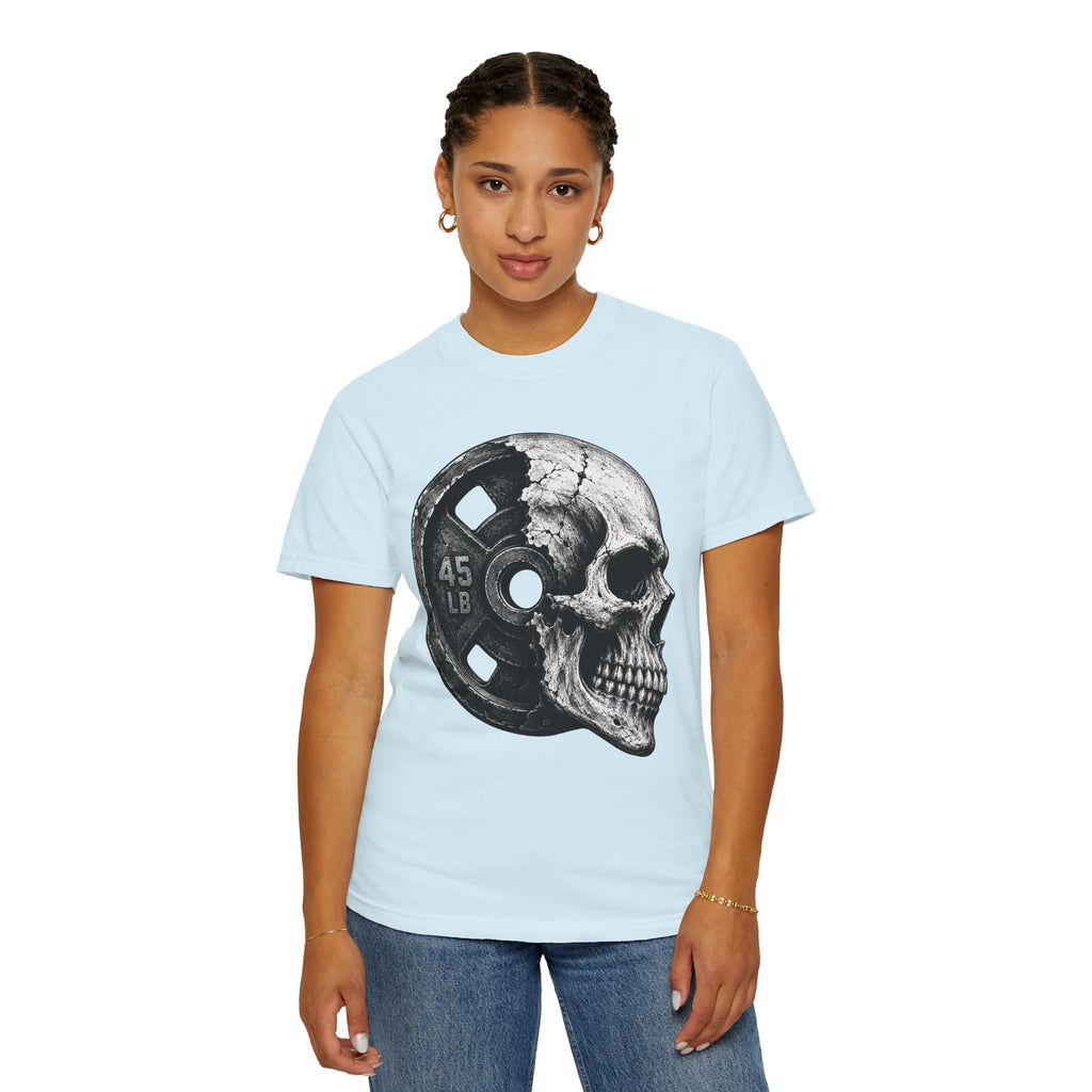 Powerlifting Skull Weight Plate T-shirt