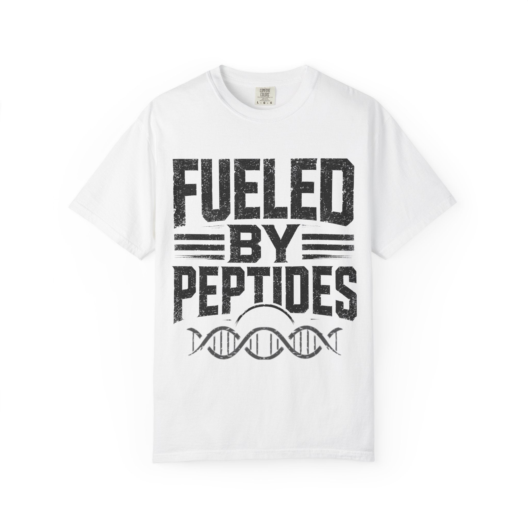 Fueled by Peptides T-Shirt — Biohacker, Fitness Graphic Tee