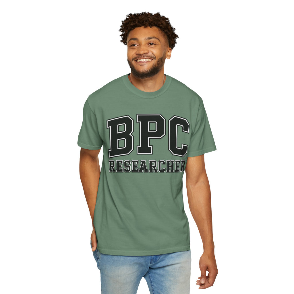 BPC Researcher T-Shirt — Collegiate Biohacker Tee for BPC-157 Enthusiasts