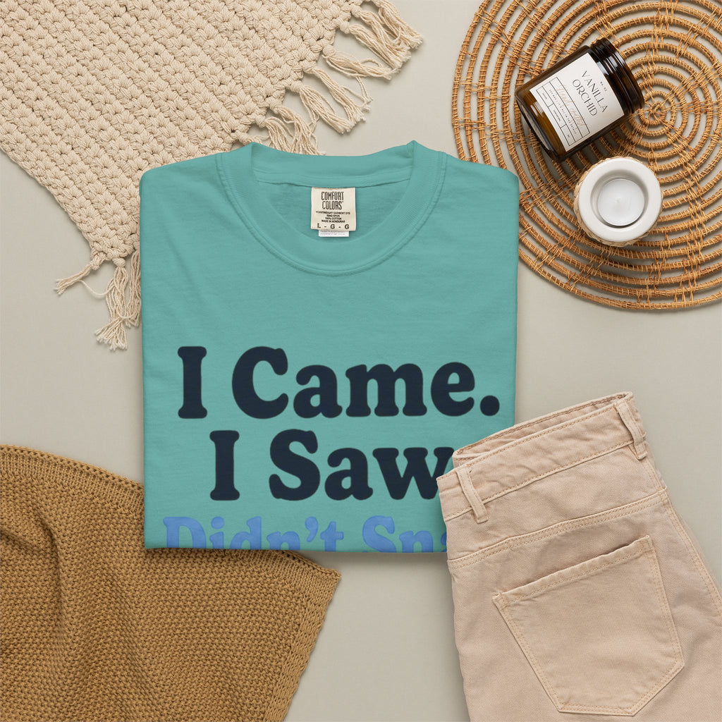 Funny T-Shirt — "I Came. I Saw. I Didn't Snack." Weight Loss & GLP Humor