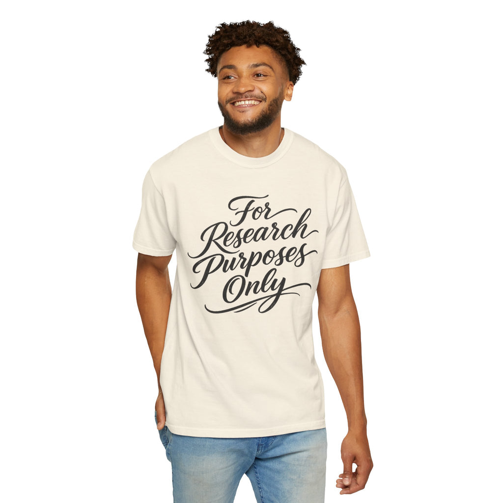 "For Research Purposes Only" Cursive T-Shirt — Peptide Research IYKYK Tee