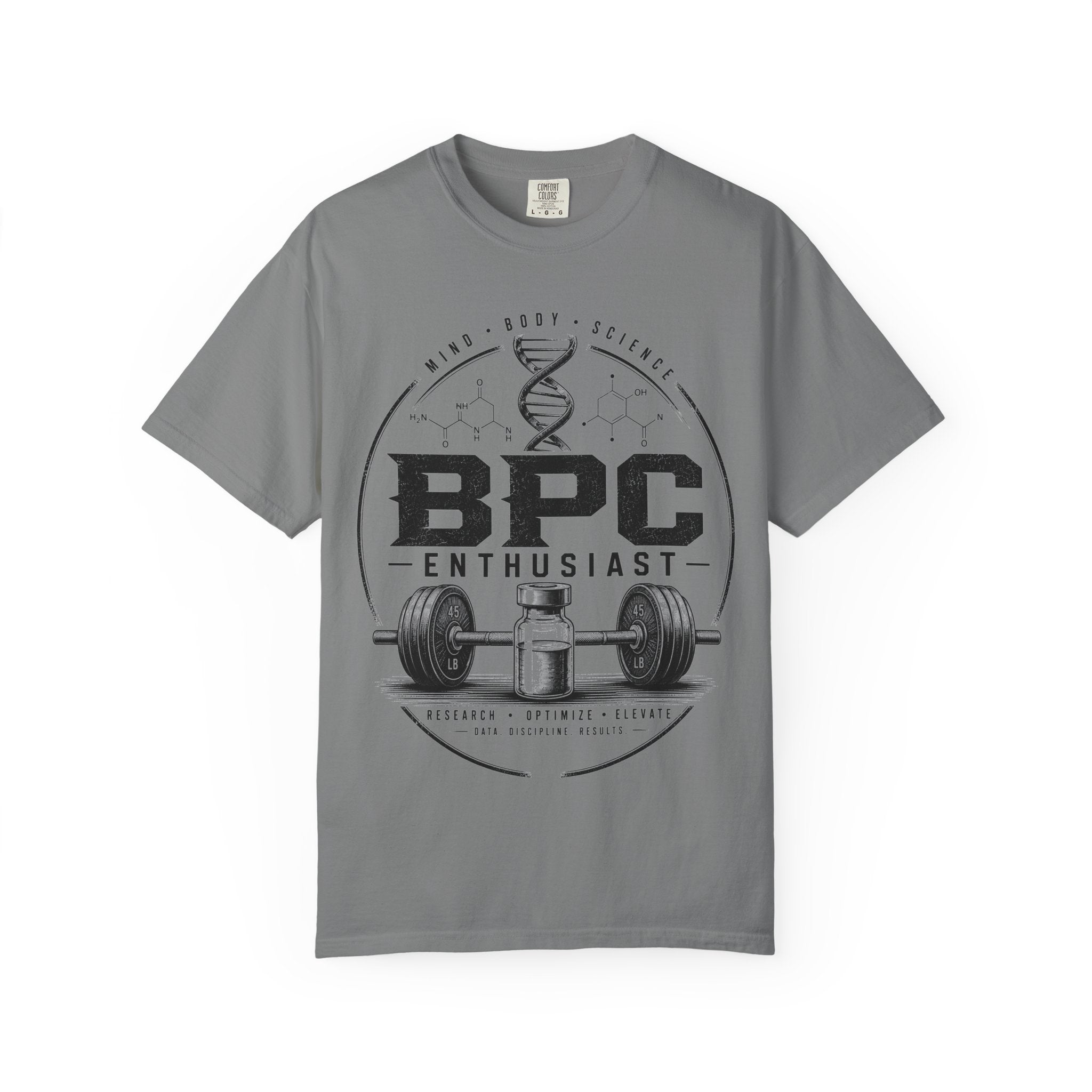 BPC Enthusiast T‑Shirt — Barbell & Supplement Fitness Tee