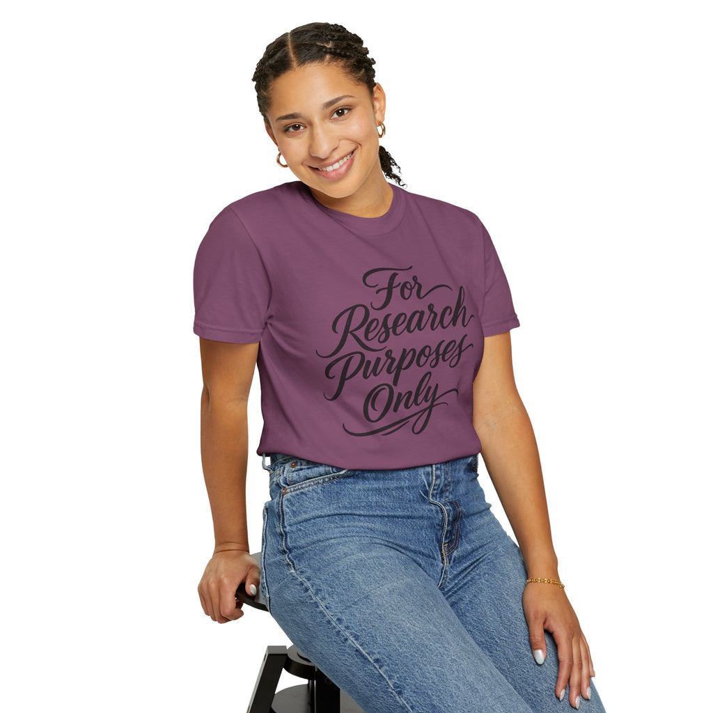 "For Research Purposes Only" Cursive T-Shirt — Peptide Research IYKYK Tee