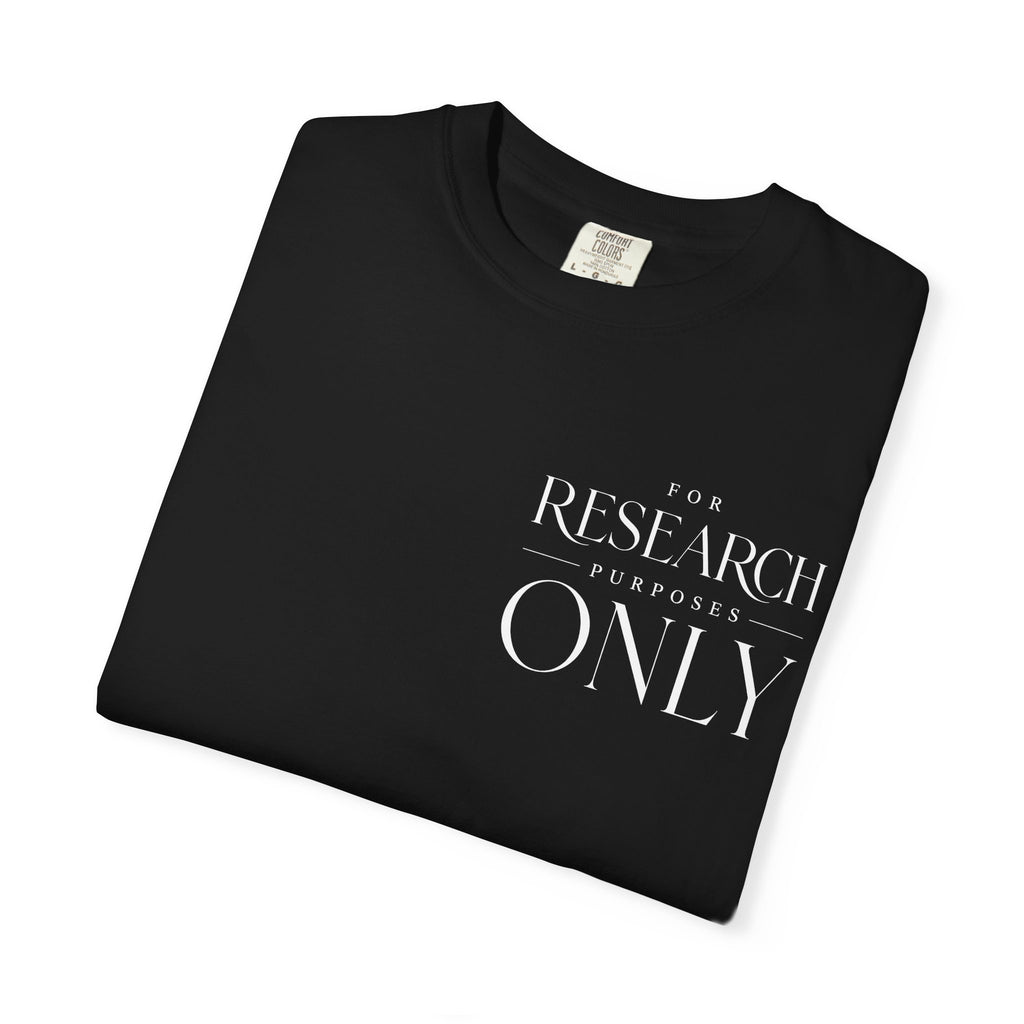 Research Purposes Only T-Shirt — Minimalist Scientific Tee