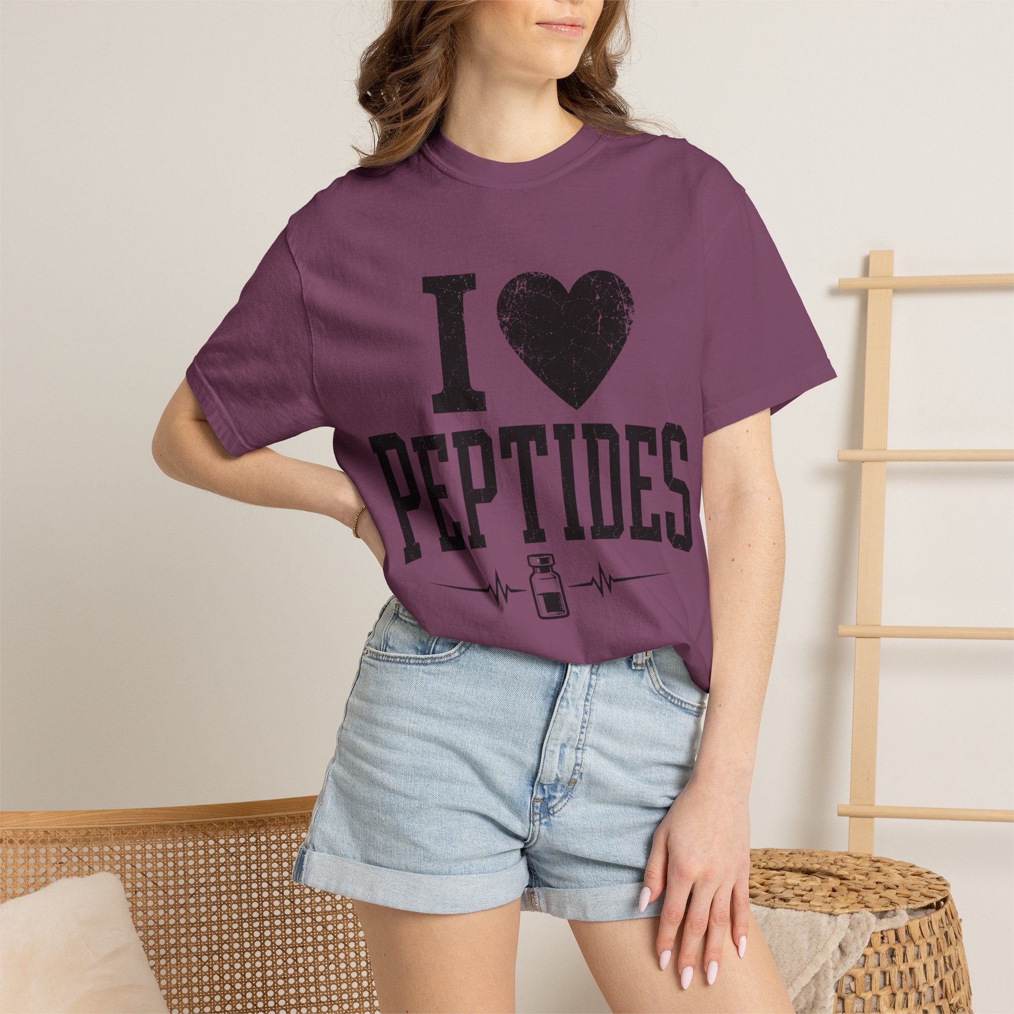 I Love Peptides T-Shirt — Peptide Researcher & Biohacker Graphic Tee