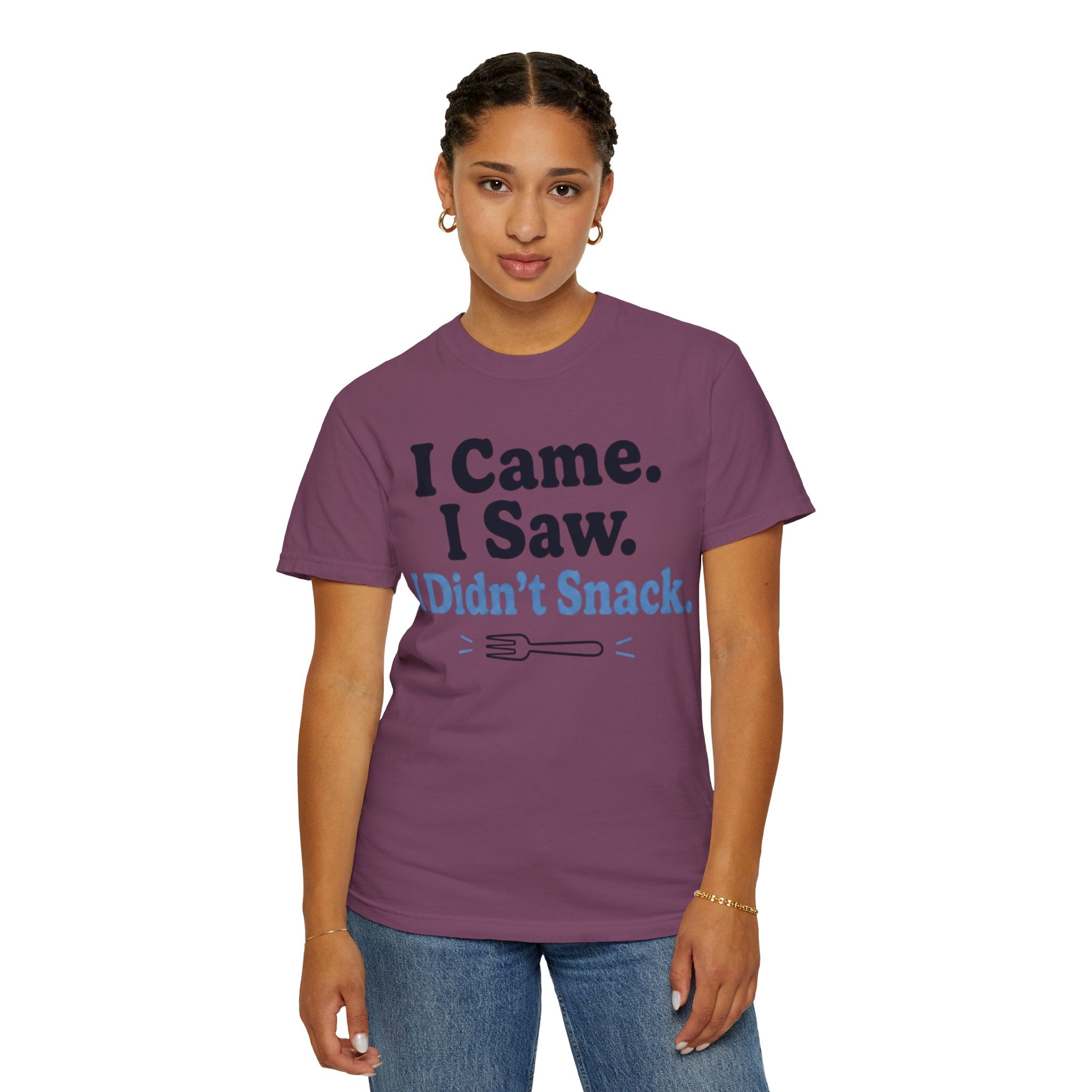 Funny T-Shirt — "I Came. I Saw. I Didn't Snack." Weight Loss & GLP Humor
