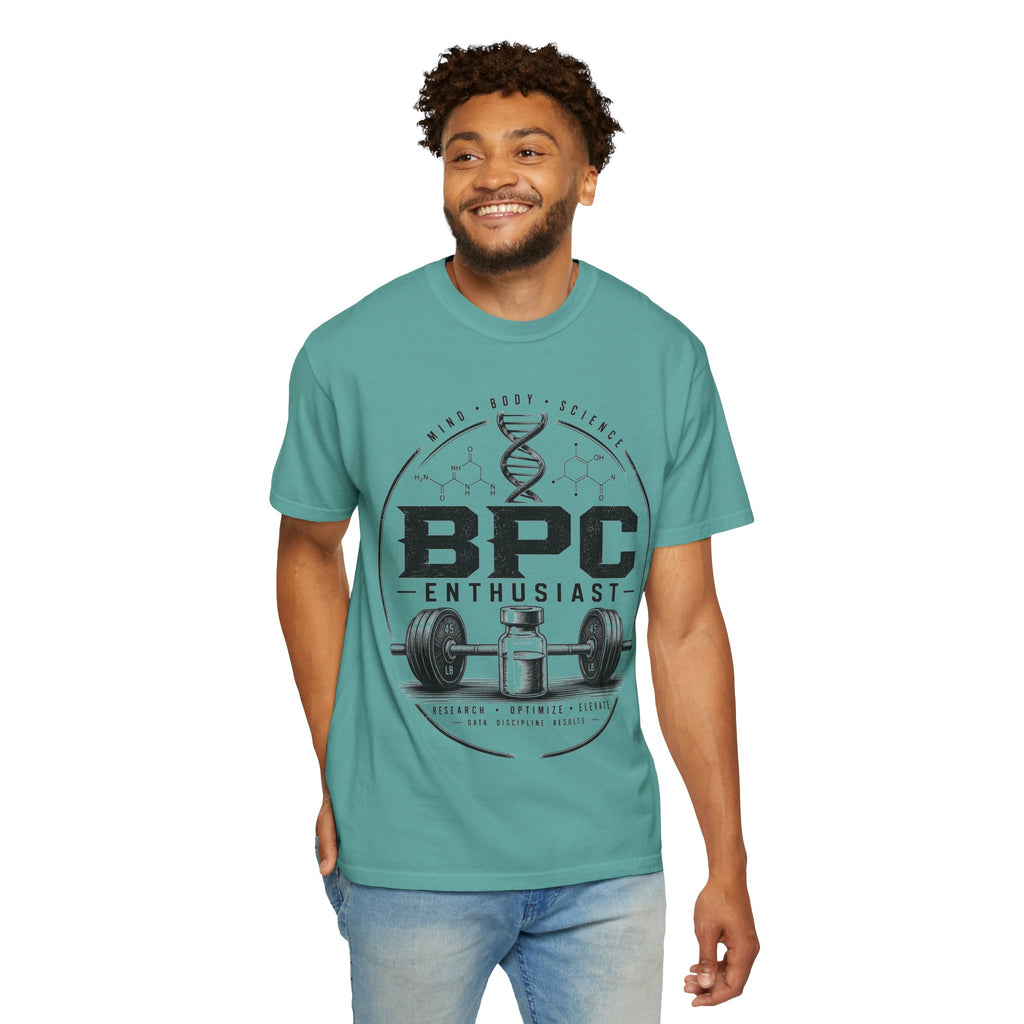 BPC Enthusiast T‑Shirt — Barbell & Supplement Fitness Tee