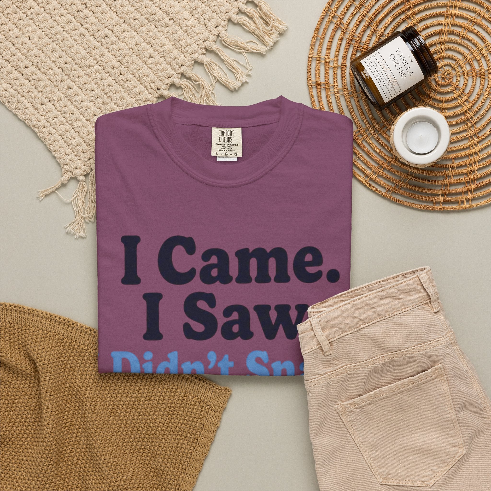 Funny T-Shirt — "I Came. I Saw. I Didn't Snack." Weight Loss & GLP Humor