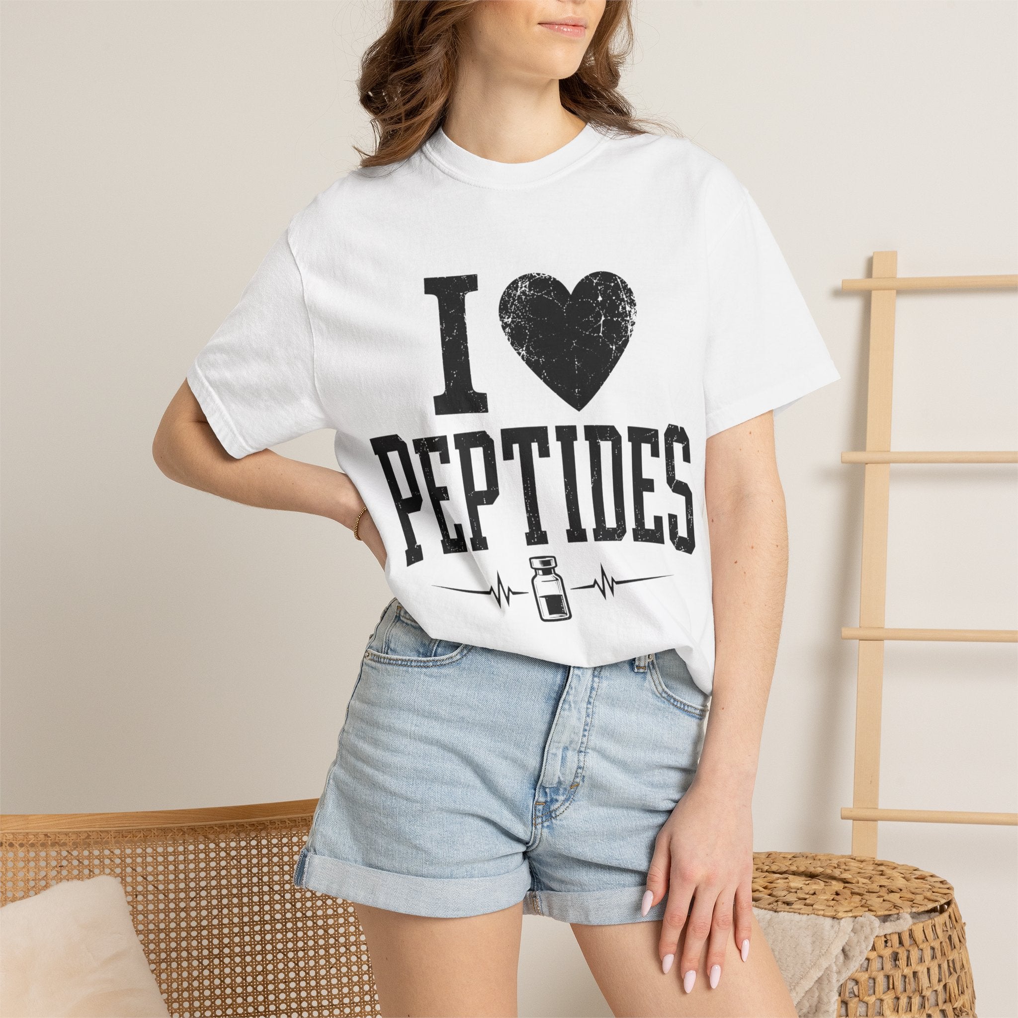 I Love Peptides T-Shirt — Peptide Researcher & Biohacker Graphic Tee