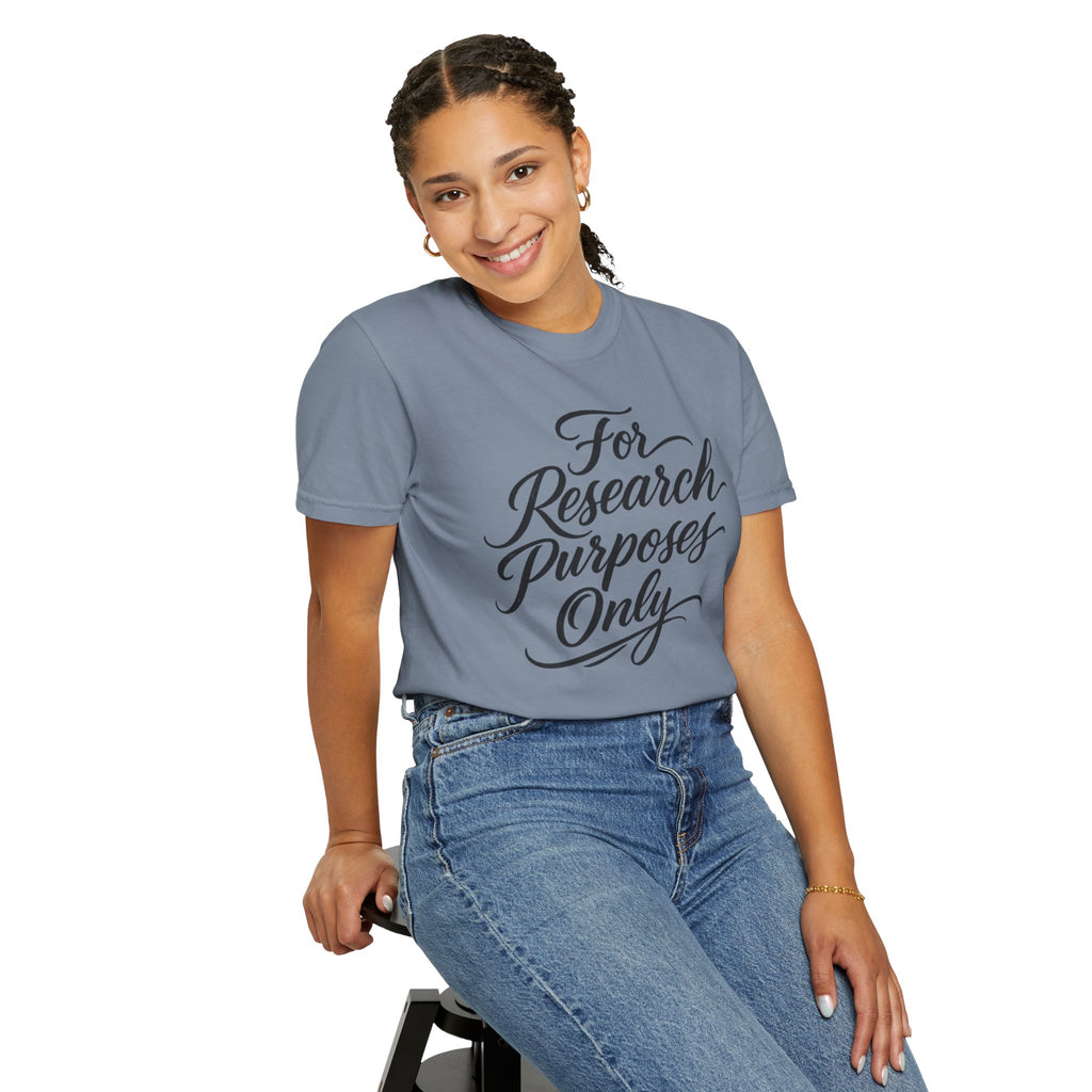 "For Research Purposes Only" Cursive T-Shirt — Peptide Research IYKYK Tee