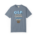 Funny GLP Shirt — "Greatly Lowered Pretzel Intake" Weight Loss Humor Tee