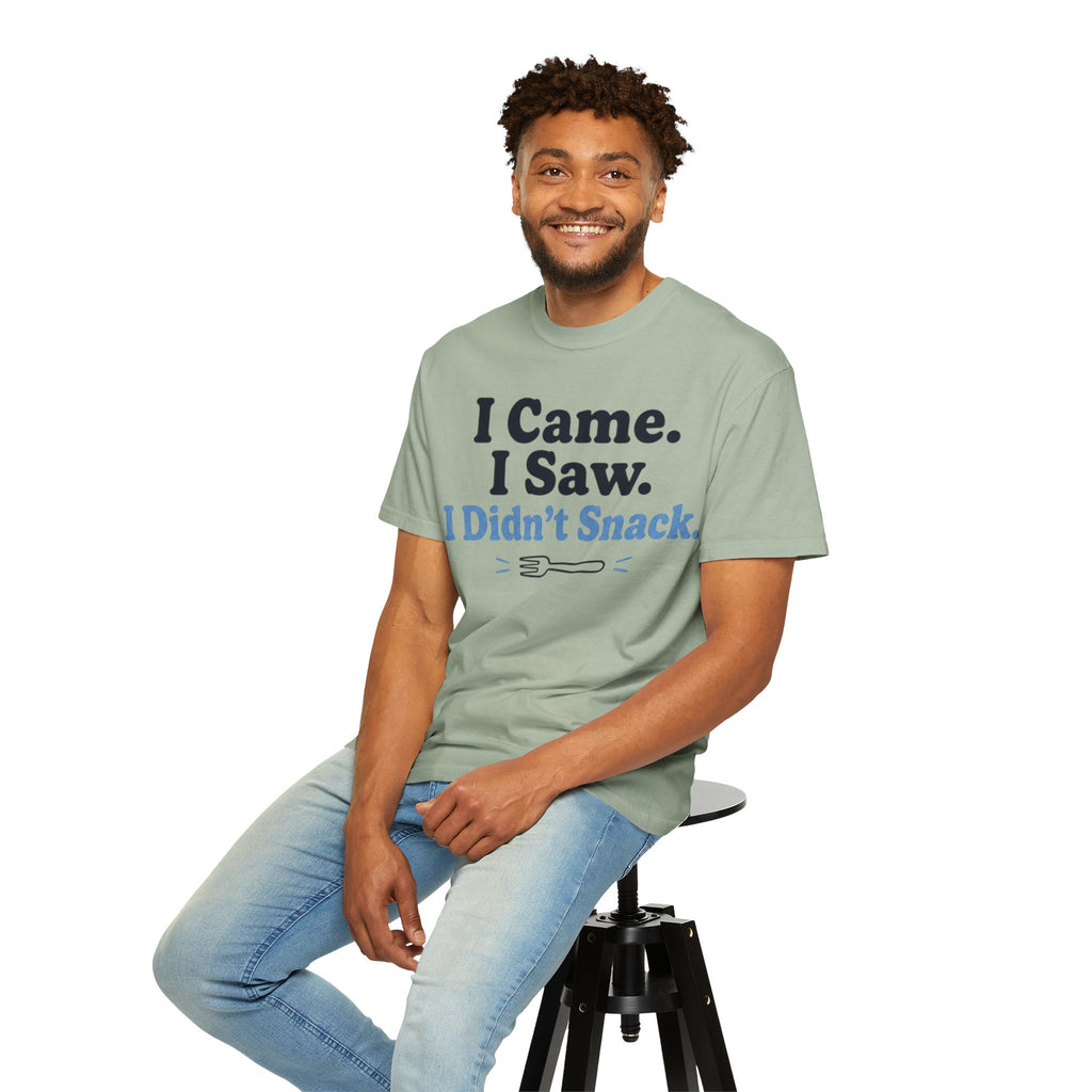Funny T-Shirt — "I Came. I Saw. I Didn't Snack." Weight Loss & GLP Humor