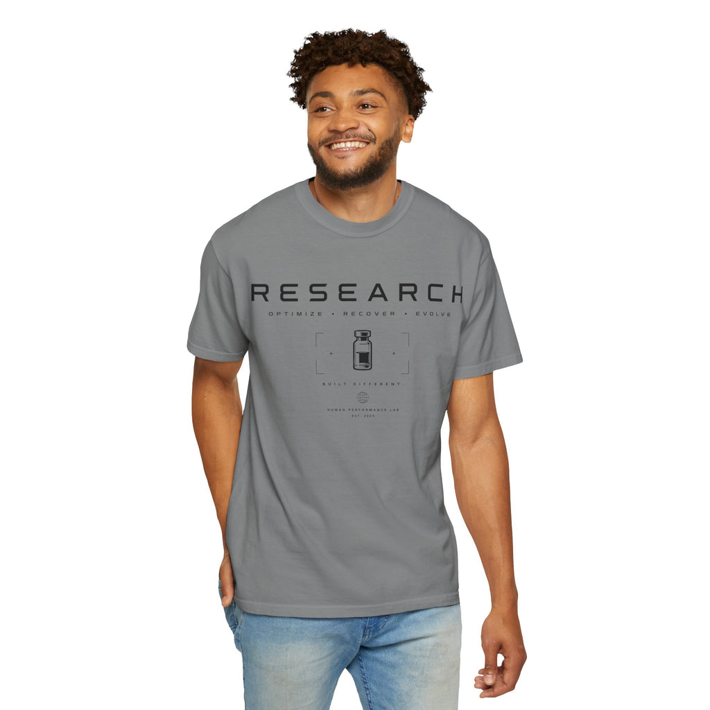 Research — Human Performance Lab T‑Shirt: "Optimize Recover Evolve"