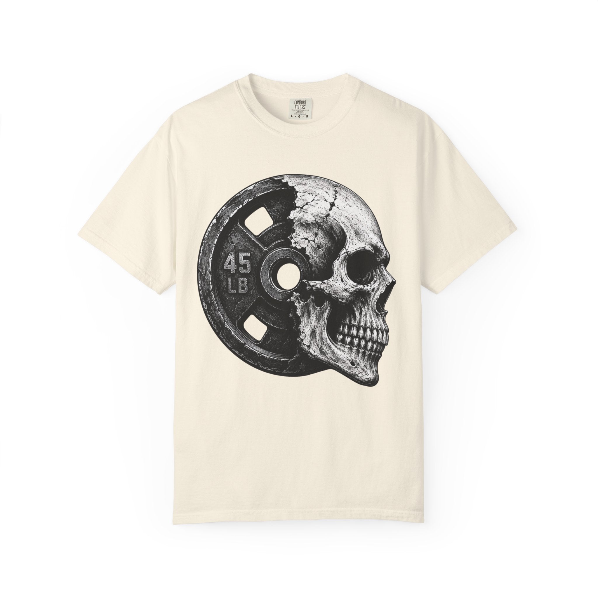 Powerlifting Skull Weight Plate T-shirt