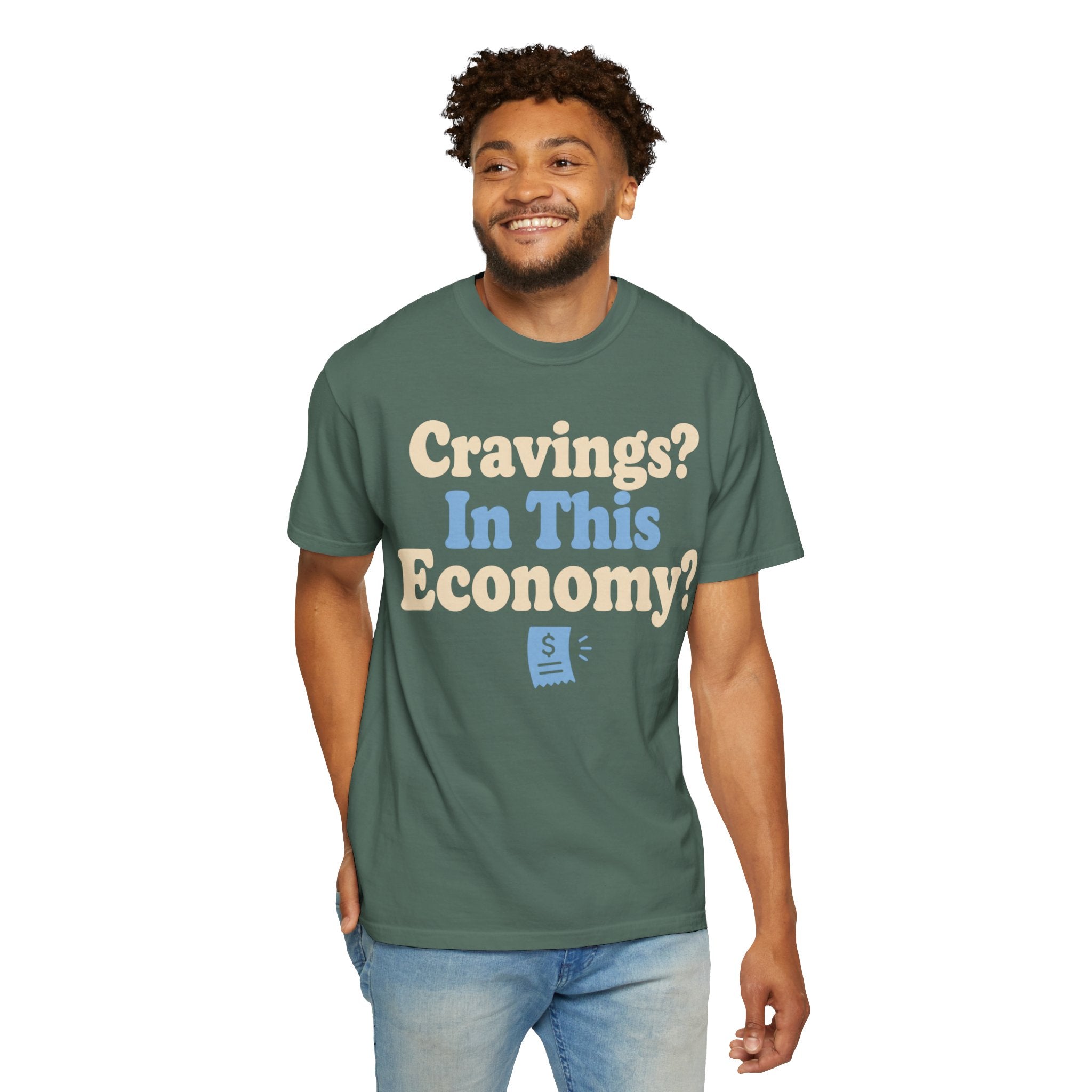 Cravings? In This Economy? T-Shirt — Funny GLP & Weight Loss Receipt Tee