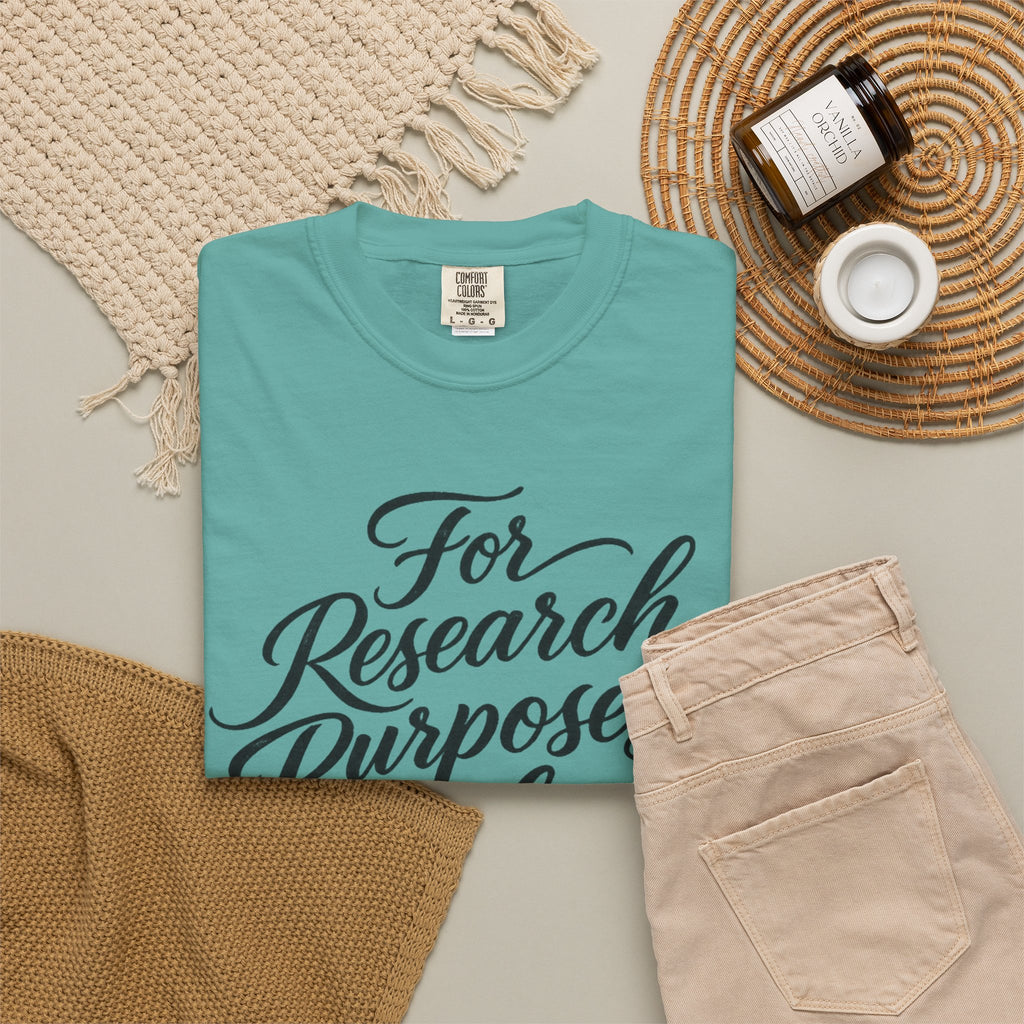 "For Research Purposes Only" Cursive T-Shirt — Peptide Research IYKYK Tee