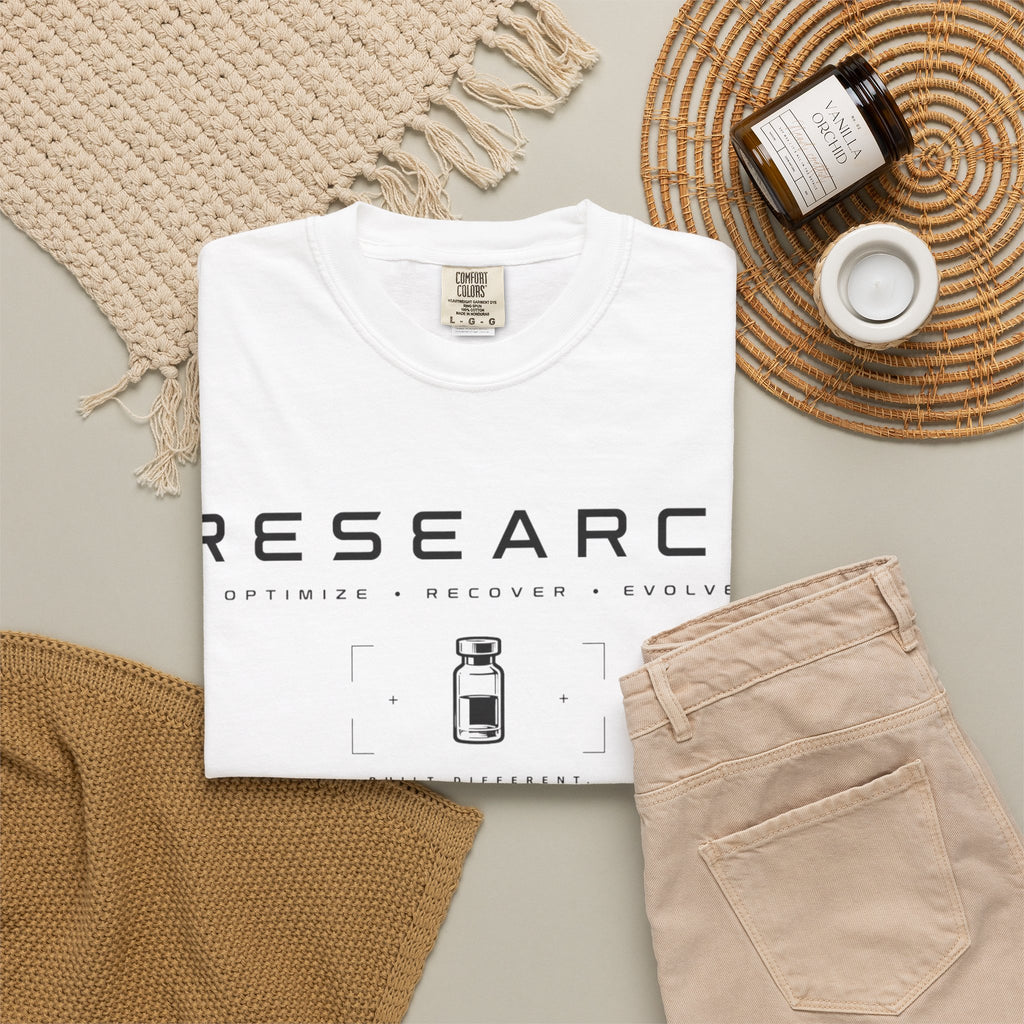 Research — Human Performance Lab T‑Shirt: "Optimize Recover Evolve"