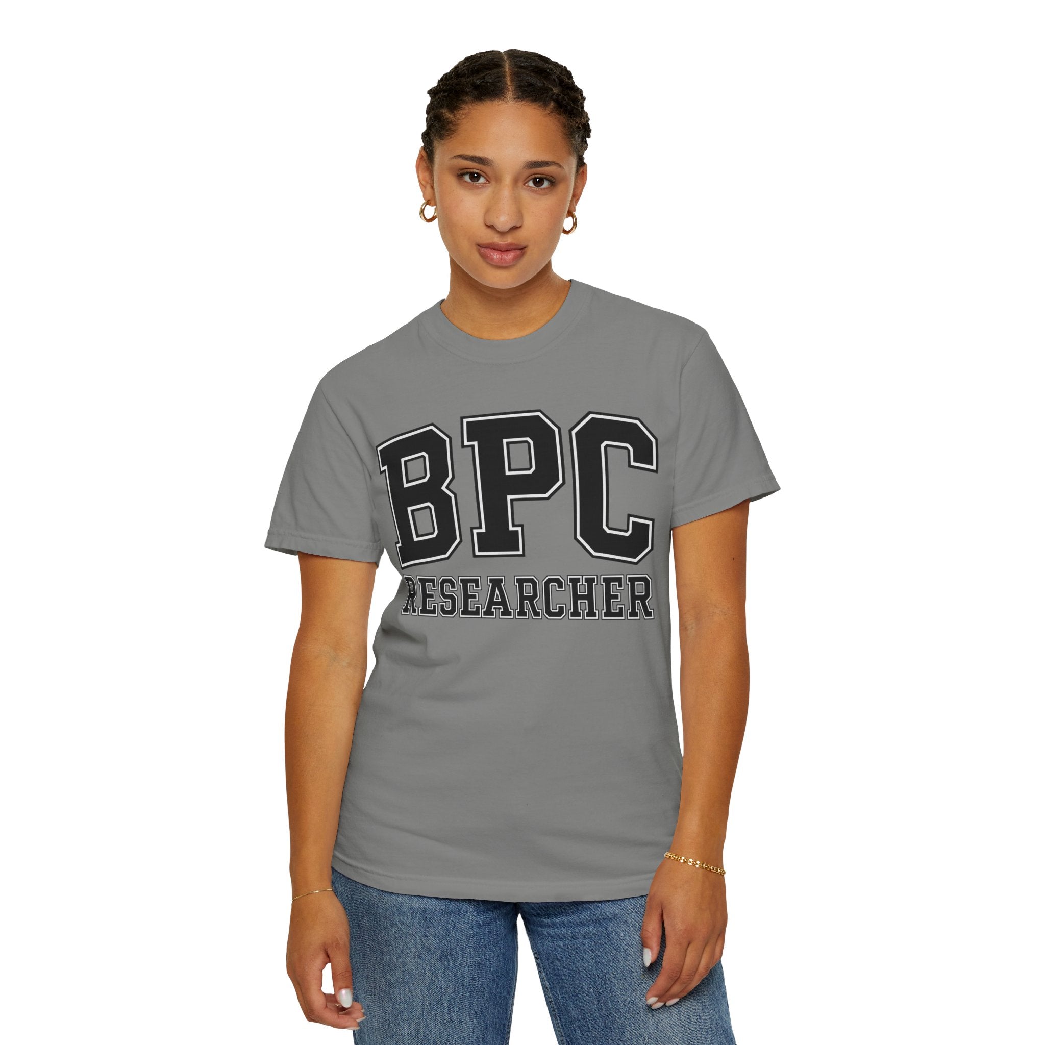 BPC Researcher T-Shirt — Collegiate Biohacker Tee for BPC-157 Enthusiasts