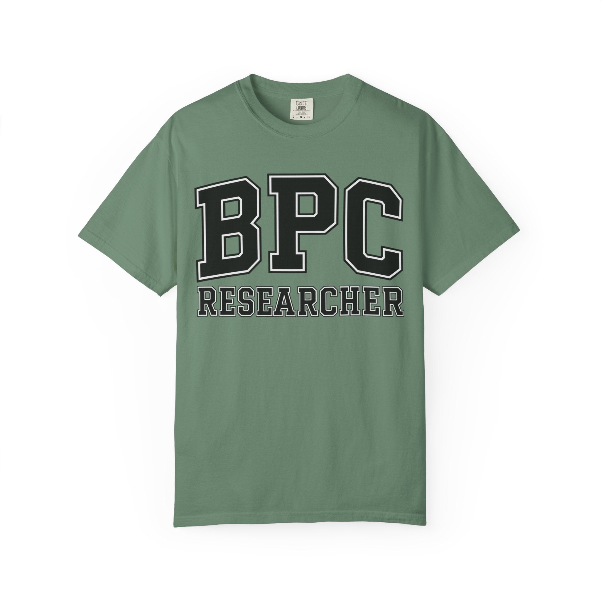 BPC Researcher T-Shirt — Collegiate Biohacker Tee for BPC-157 Enthusiasts