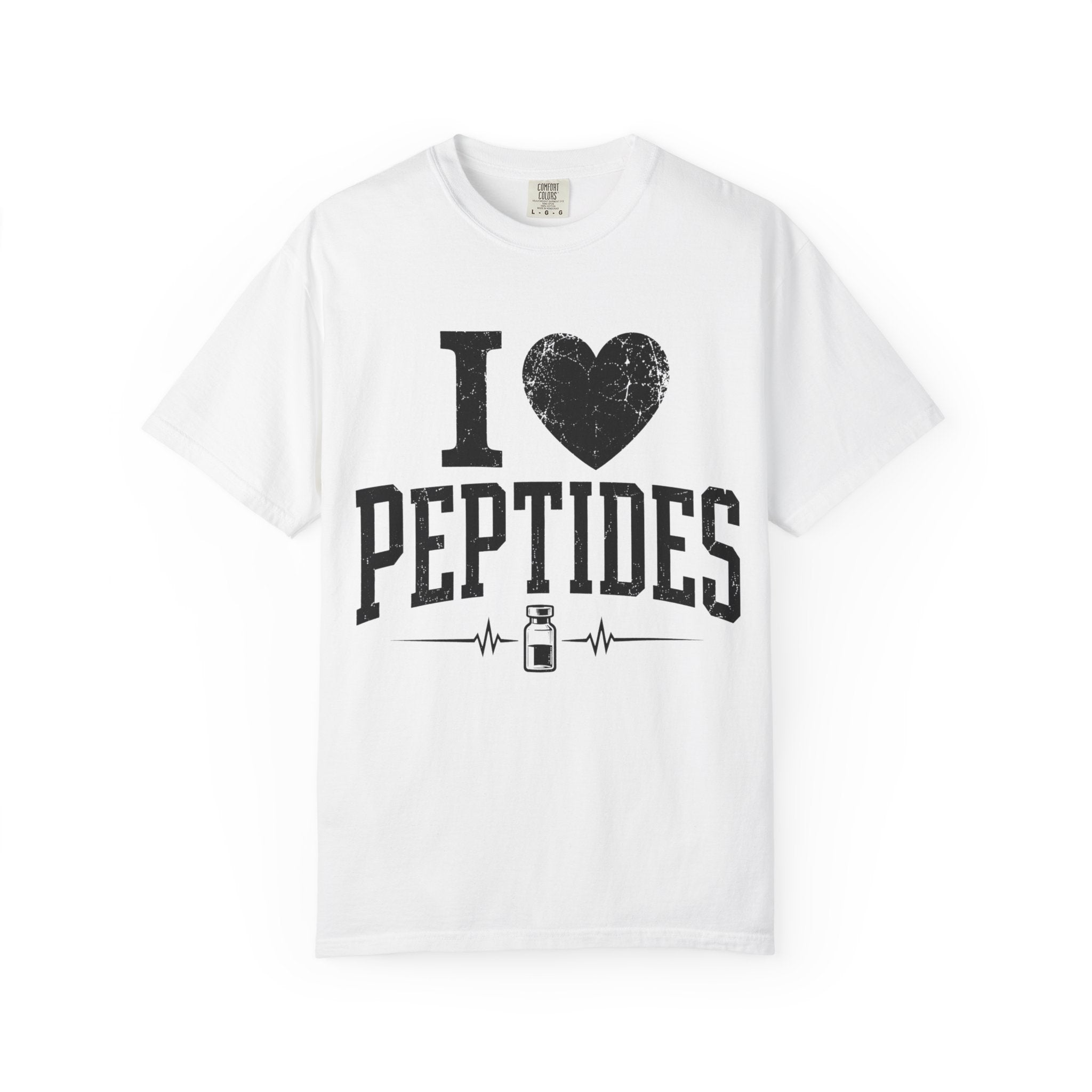 I Love Peptides T-Shirt — Peptide Researcher & Biohacker Graphic Tee