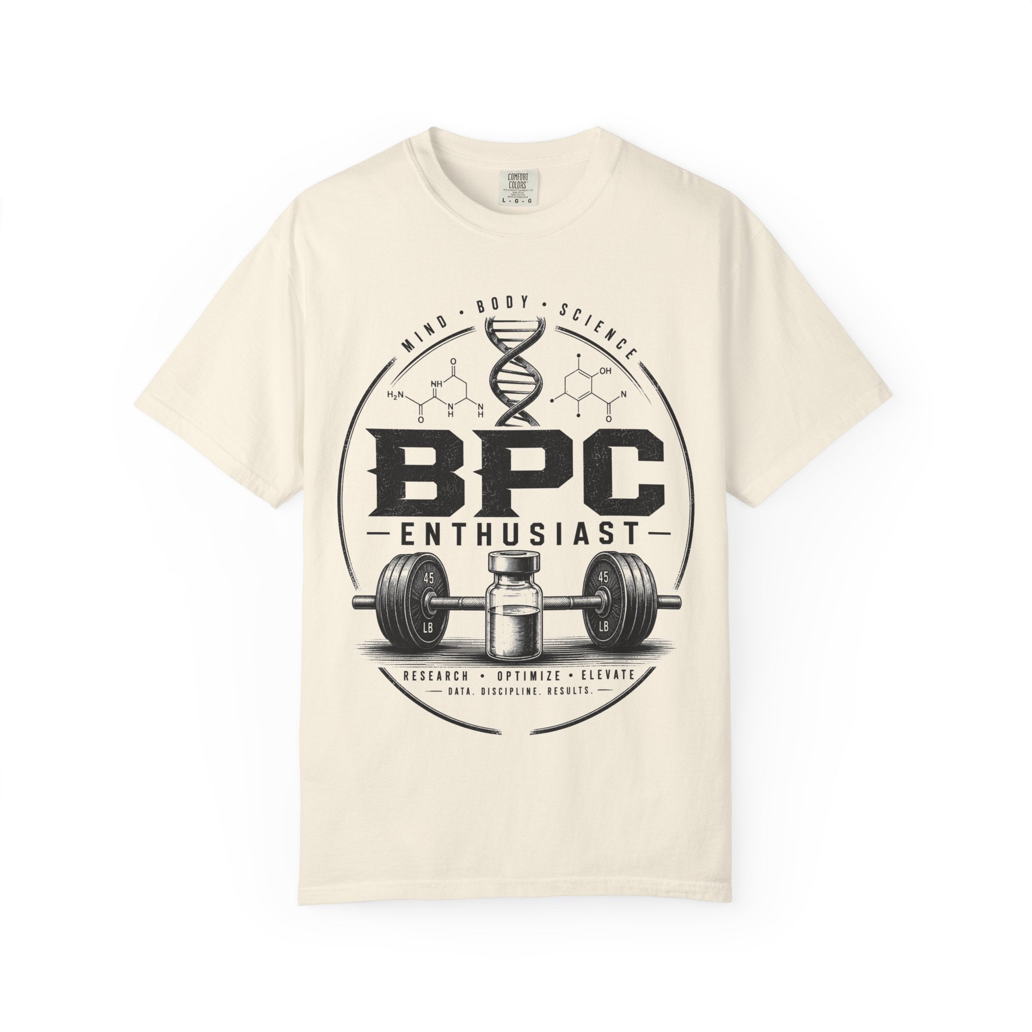 BPC Enthusiast T‑Shirt — Barbell & Supplement Fitness Tee