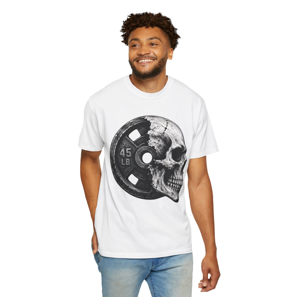Powerlifting Skull Weight Plate T-shirt