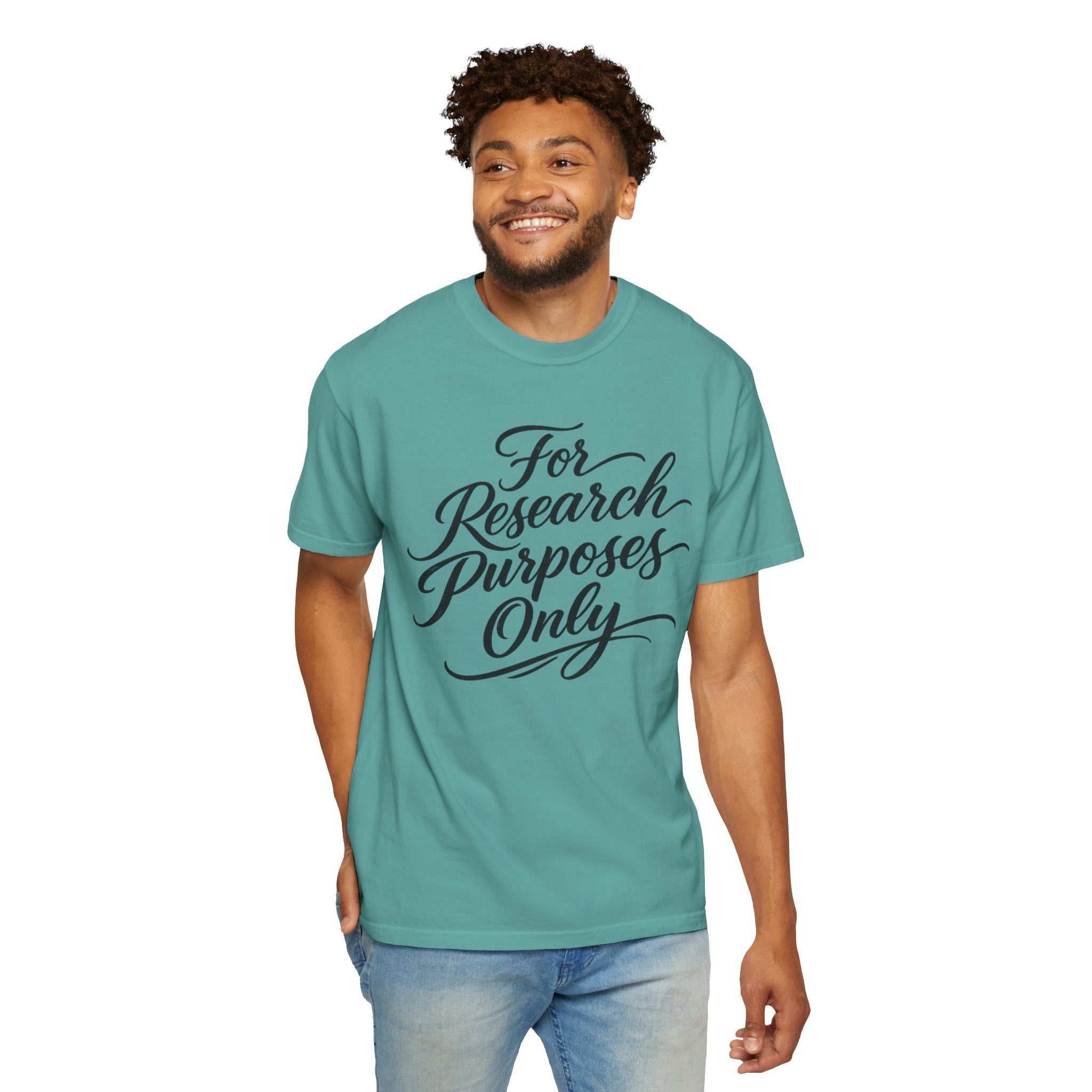 "For Research Purposes Only" Cursive T-Shirt — Peptide Research IYKYK Tee