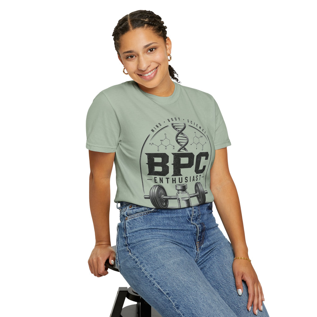 BPC Enthusiast T‑Shirt — Barbell & Supplement Fitness Tee