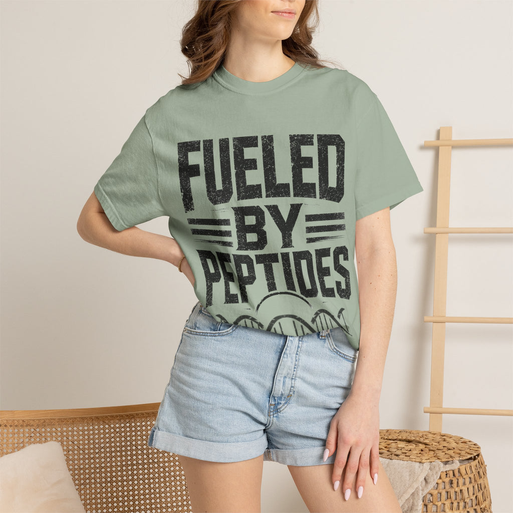 Fueled by Peptides T-Shirt — Biohacker, Fitness Graphic Tee