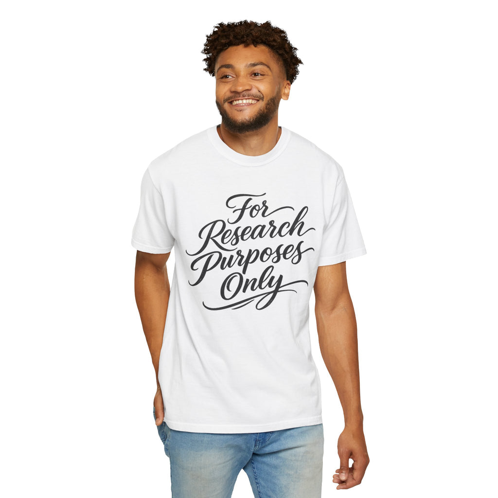"For Research Purposes Only" Cursive T-Shirt — Peptide Research IYKYK Tee