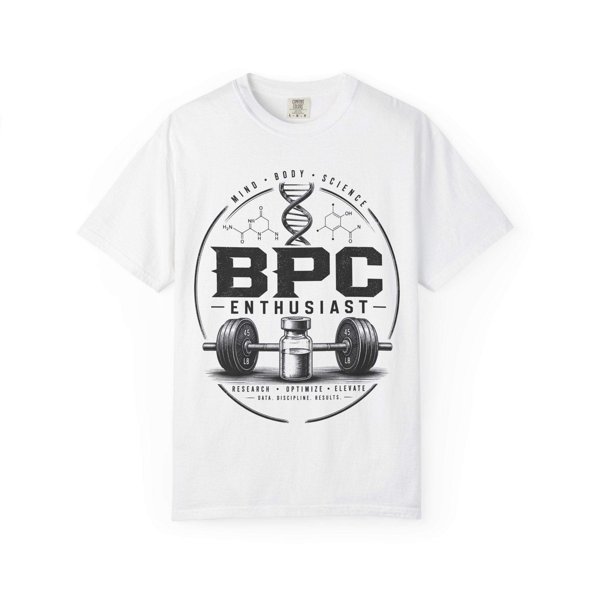 BPC Enthusiast T‑Shirt — Barbell & Supplement Fitness Tee