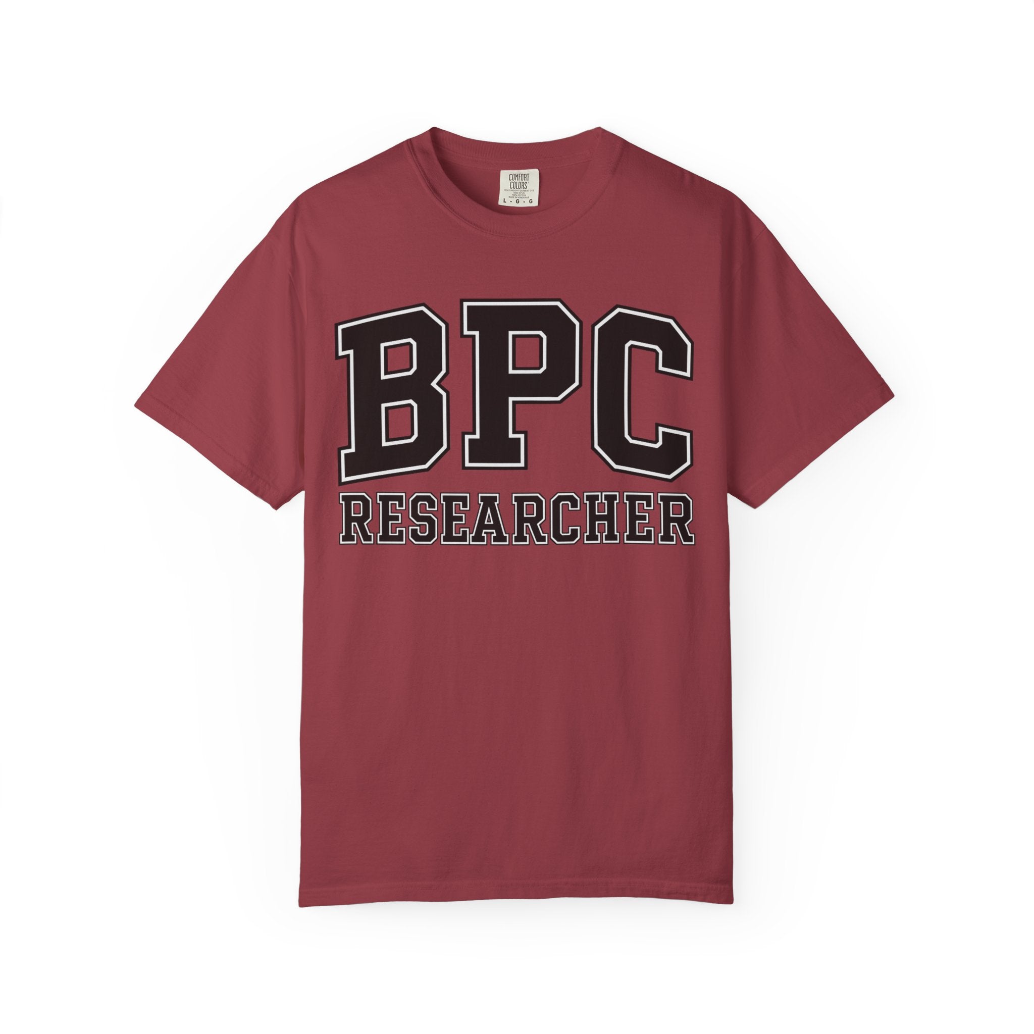 BPC Researcher T-Shirt — Collegiate Biohacker Tee for BPC-157 Enthusiasts