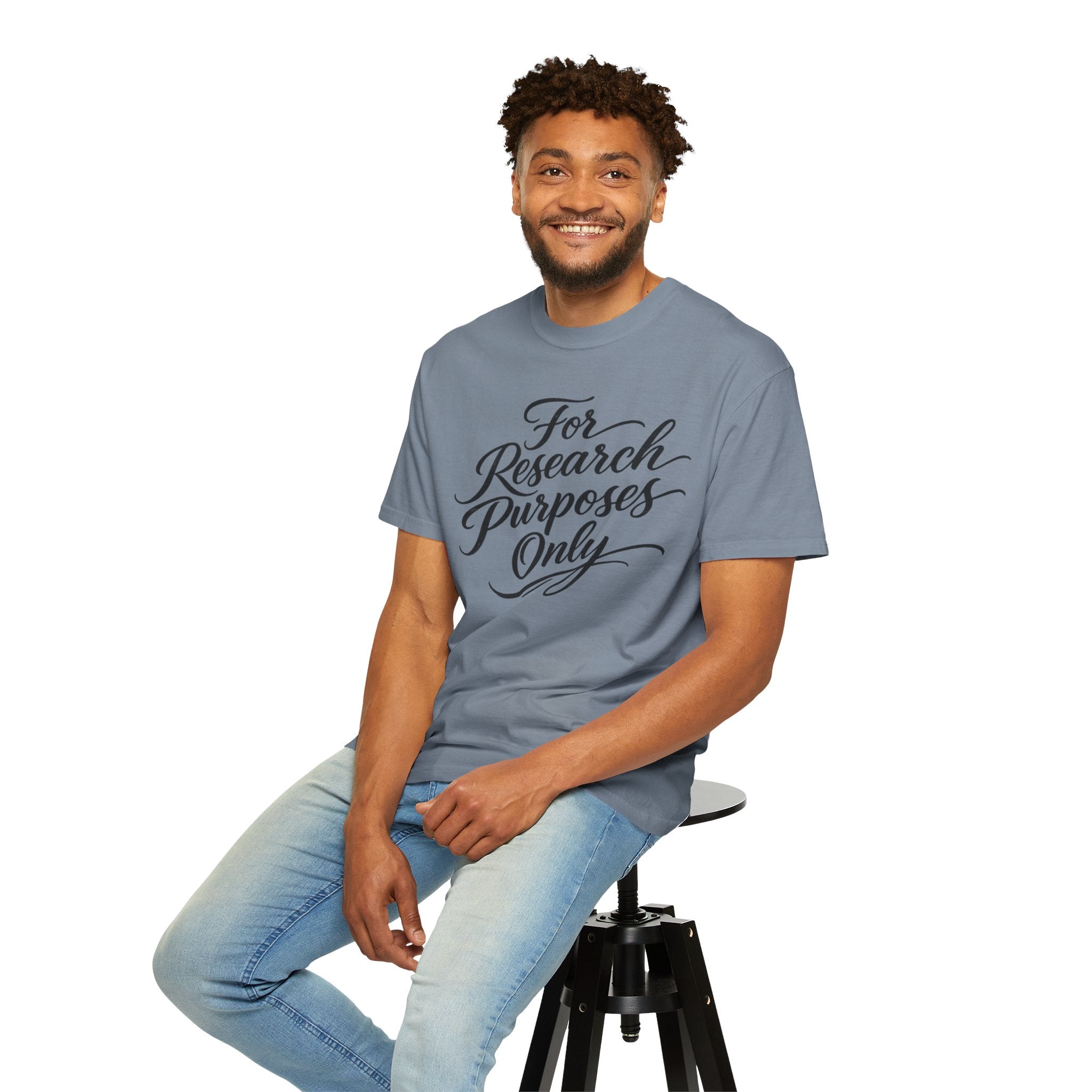 "For Research Purposes Only" Cursive T-Shirt — Peptide Research IYKYK Tee