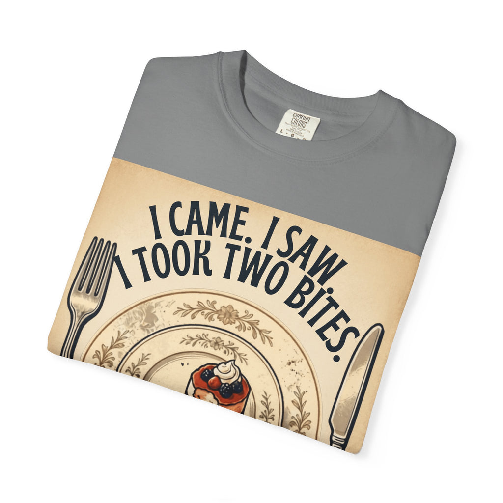 Semaglutide Funny T-Shirt – "I Came, I Saw, Took Two Bites" Weight-Loss Humor Tee