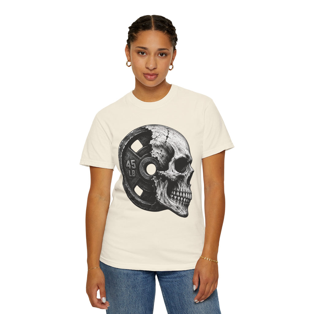 Powerlifting Skull Weight Plate T-shirt