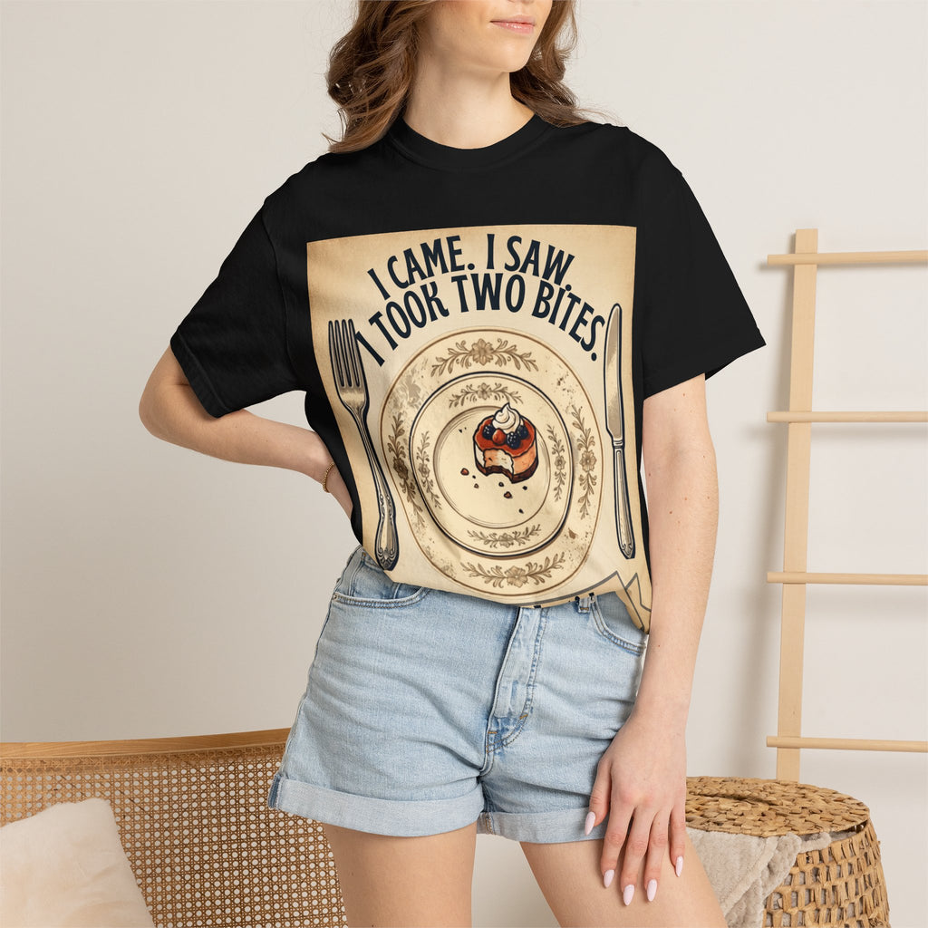 Semaglutide Funny T-Shirt – "I Came, I Saw, Took Two Bites" Weight-Loss Humor Tee
