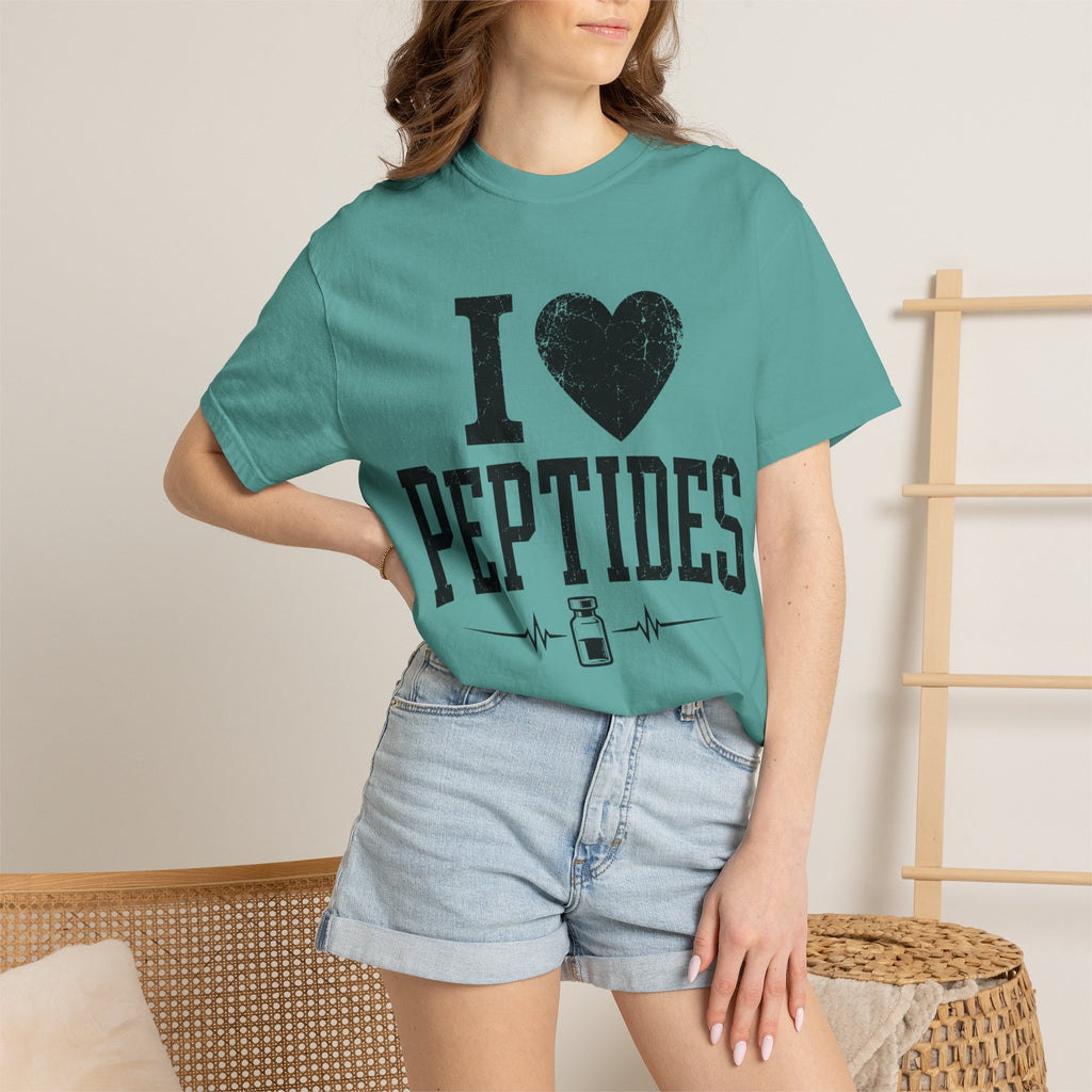 I Love Peptides T-Shirt — Peptide Researcher & Biohacker Graphic Tee