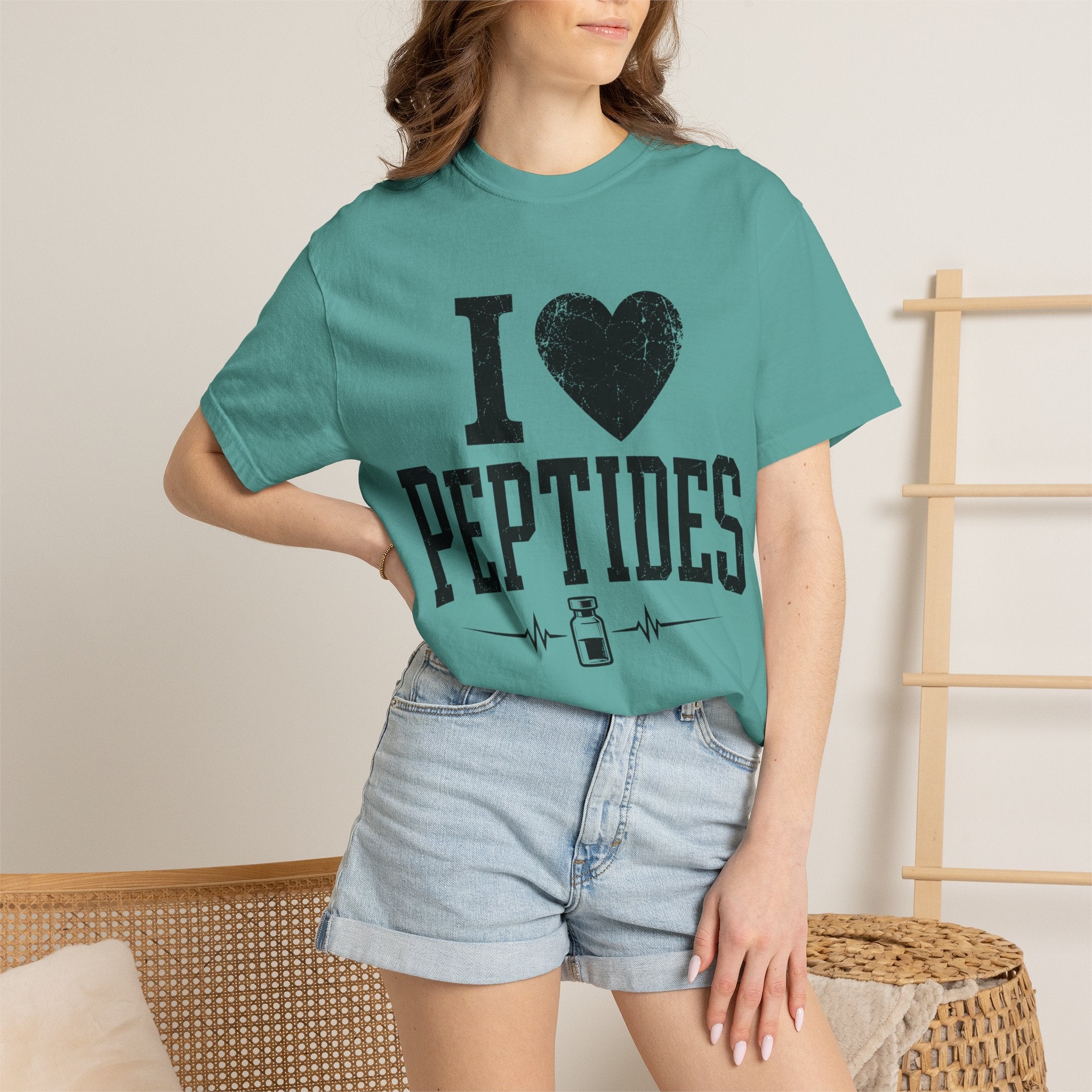 I Love Peptides T-Shirt — Peptide Researcher & Biohacker Graphic Tee