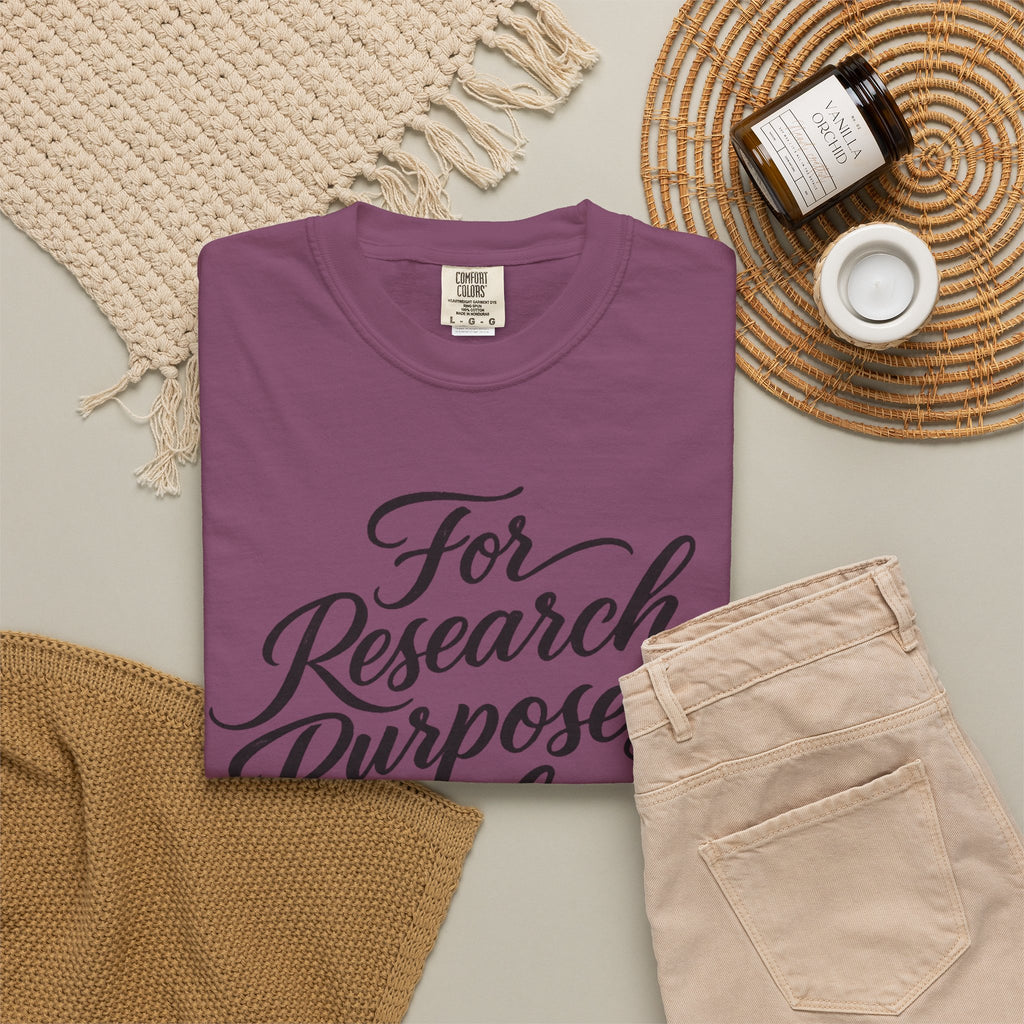 "For Research Purposes Only" Cursive T-Shirt — Peptide Research IYKYK Tee