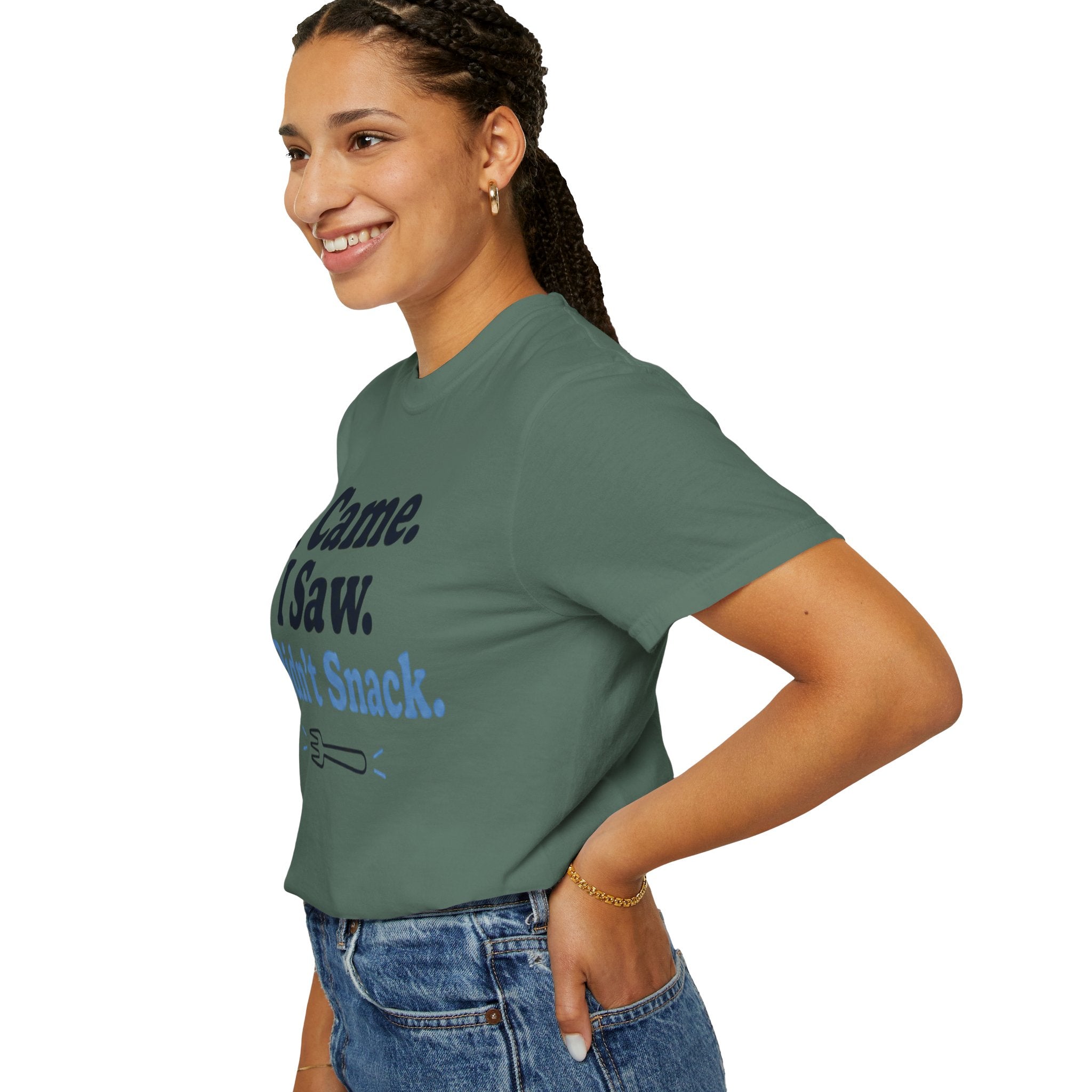 Funny T-Shirt — "I Came. I Saw. I Didn't Snack." Weight Loss & GLP Humor