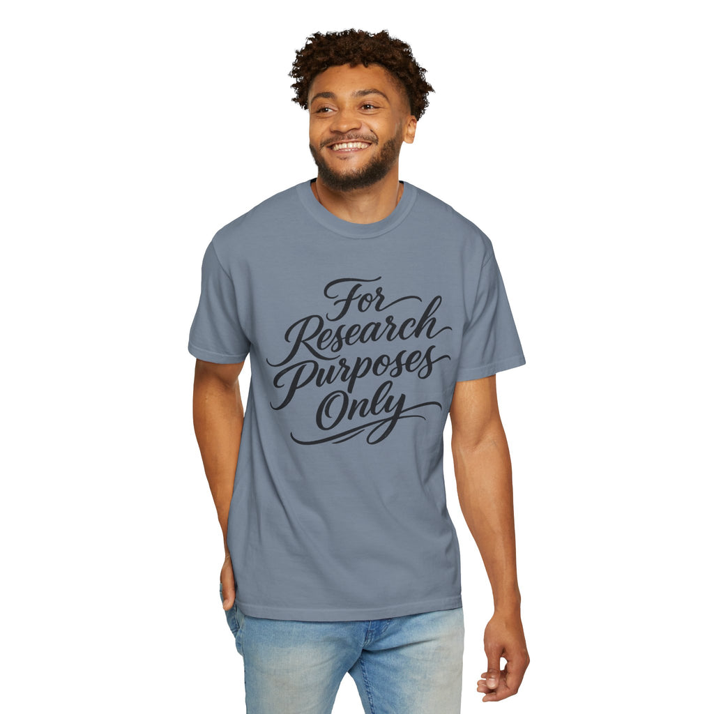 "For Research Purposes Only" Cursive T-Shirt — Peptide Research IYKYK Tee