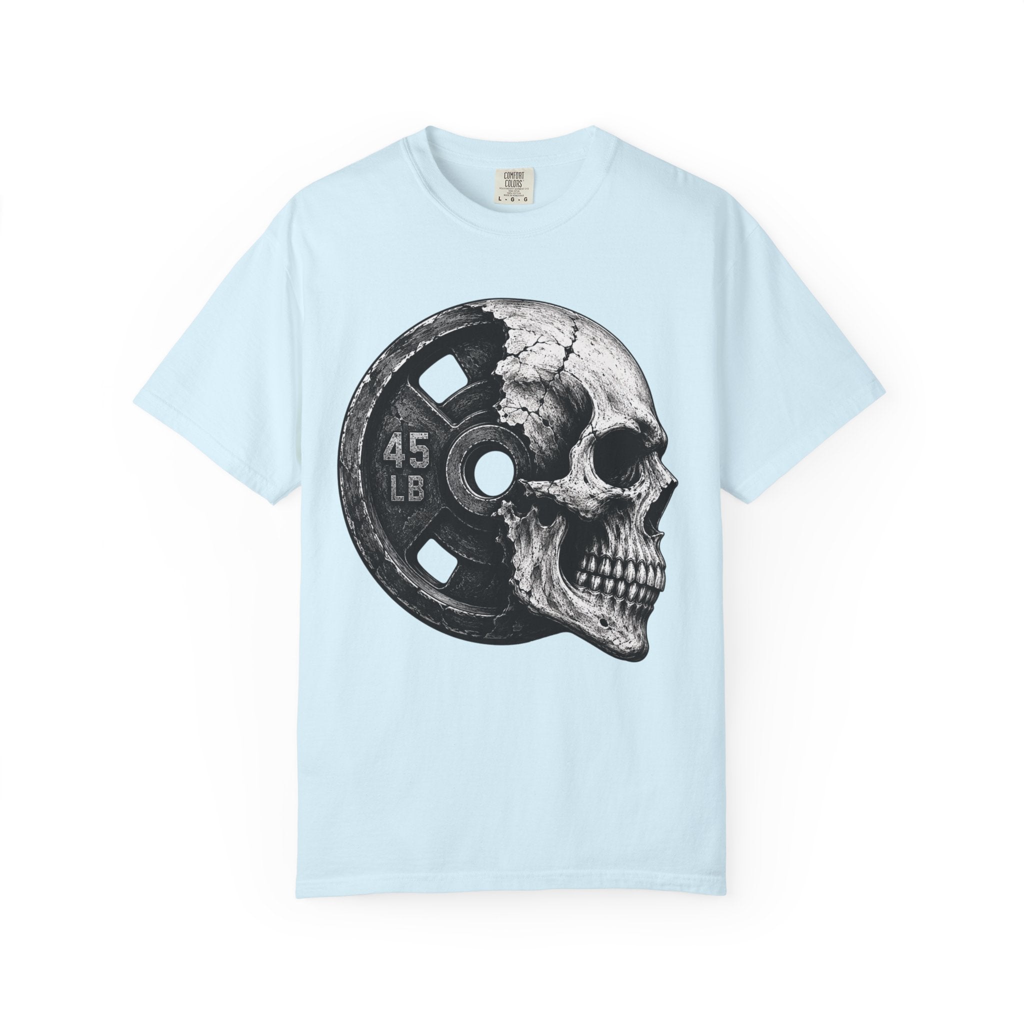 Powerlifting Skull Weight Plate T-shirt