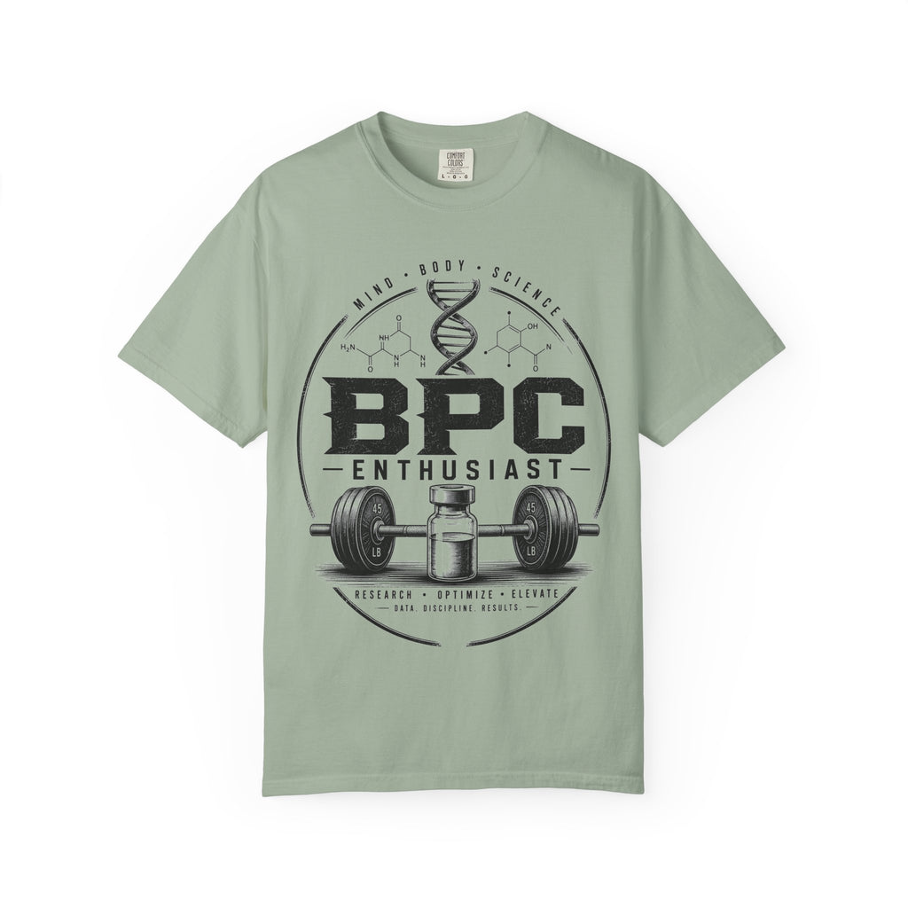BPC Enthusiast T‑Shirt — Barbell & Supplement Fitness Tee