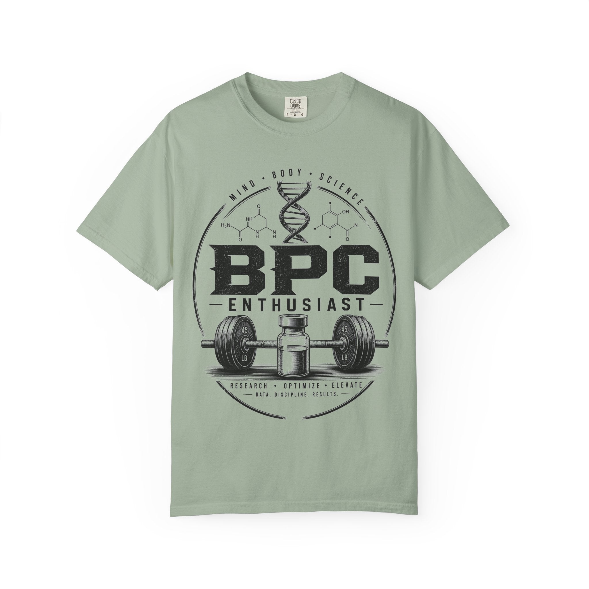 BPC Enthusiast T‑Shirt — Barbell & Supplement Fitness Tee