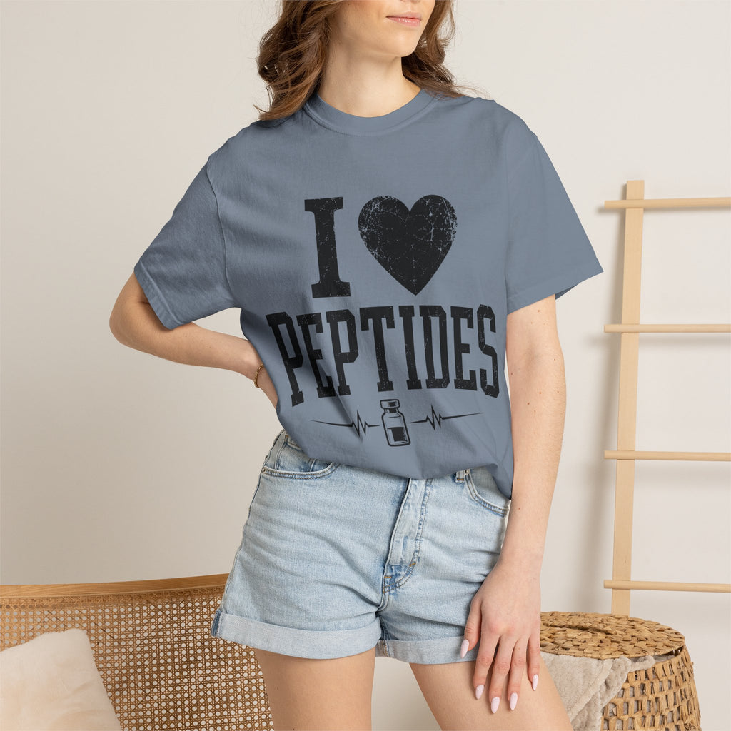 I Love Peptides T-Shirt — Peptide Researcher & Biohacker Graphic Tee