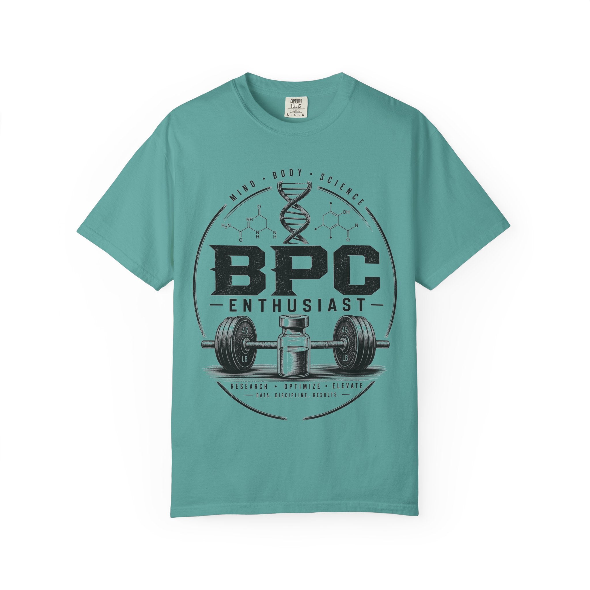 BPC Enthusiast T‑Shirt — Barbell & Supplement Fitness Tee