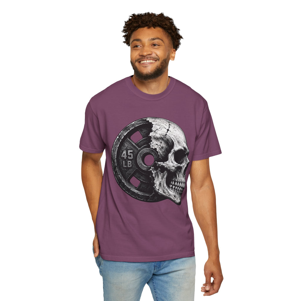 Powerlifting Skull Weight Plate T-shirt