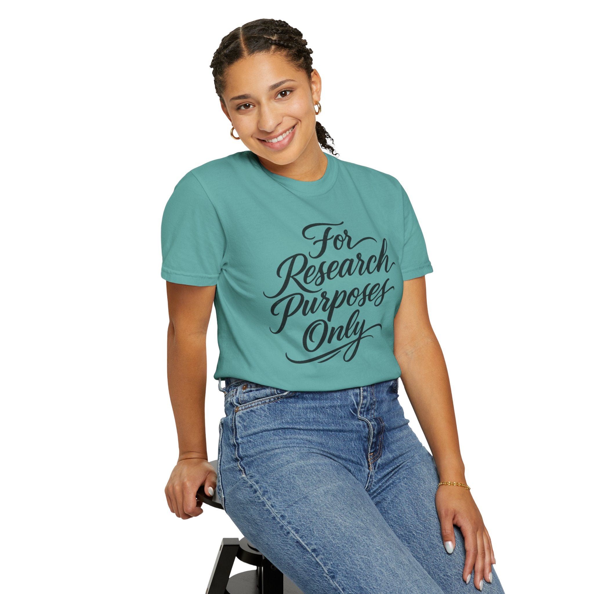 "For Research Purposes Only" Cursive T-Shirt — Peptide Research IYKYK Tee