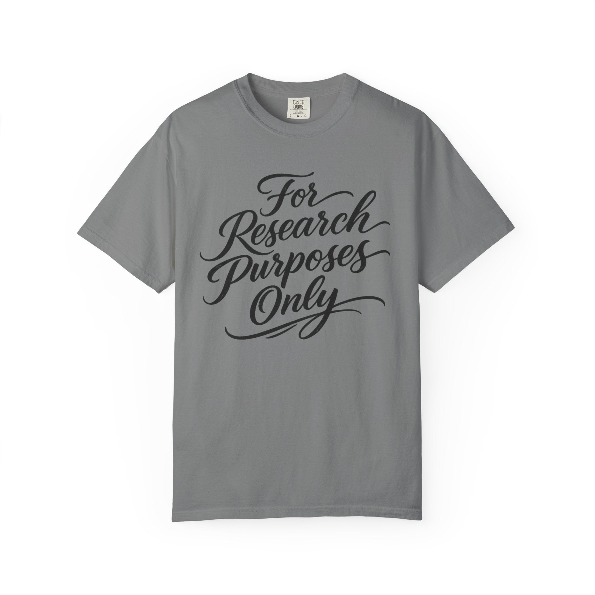 "For Research Purposes Only" Cursive T-Shirt — Peptide Research IYKYK Tee