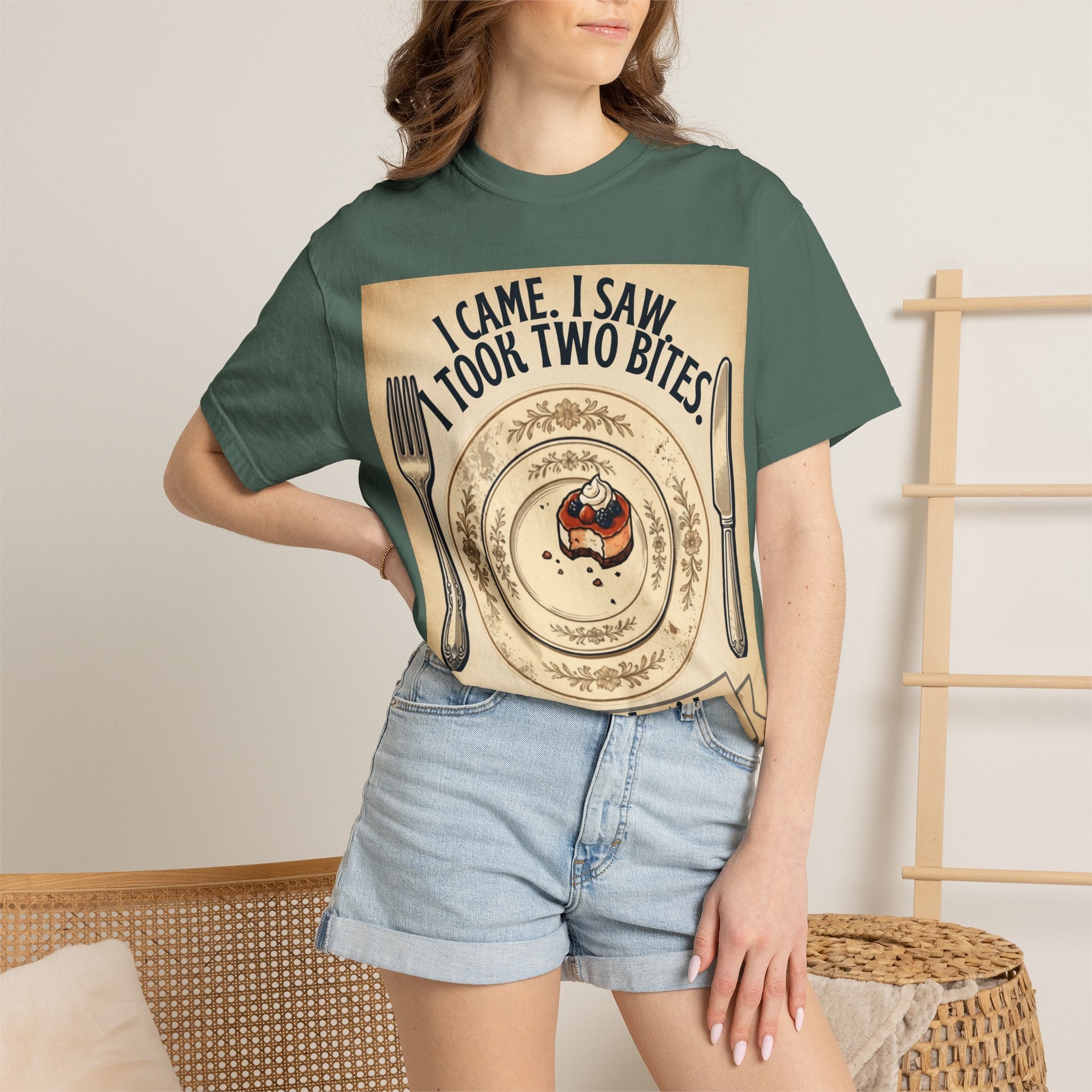 Semaglutide Funny T-Shirt – "I Came, I Saw, Took Two Bites" Weight-Loss Humor Tee
